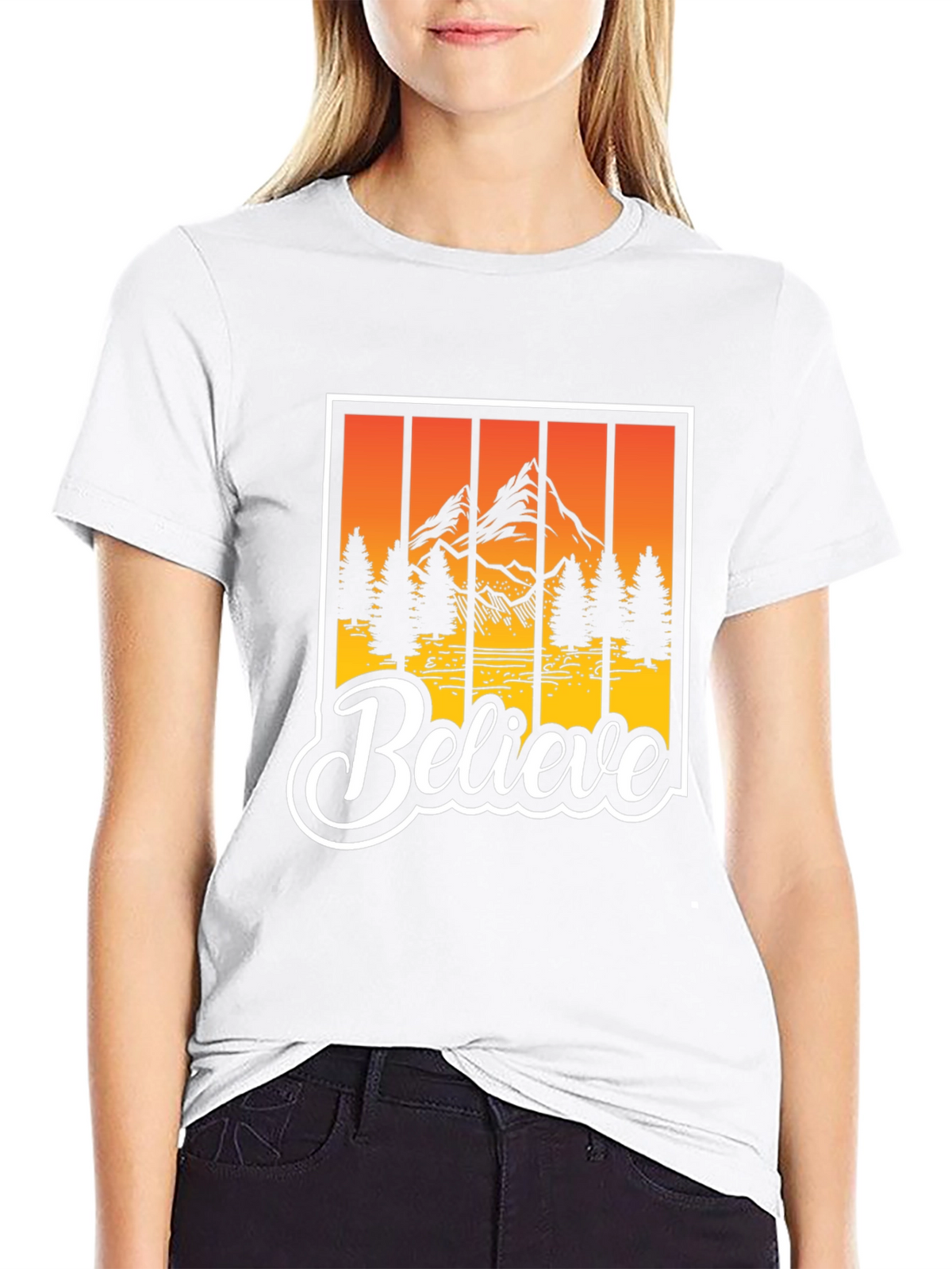 Believe Graphic Tee - Black