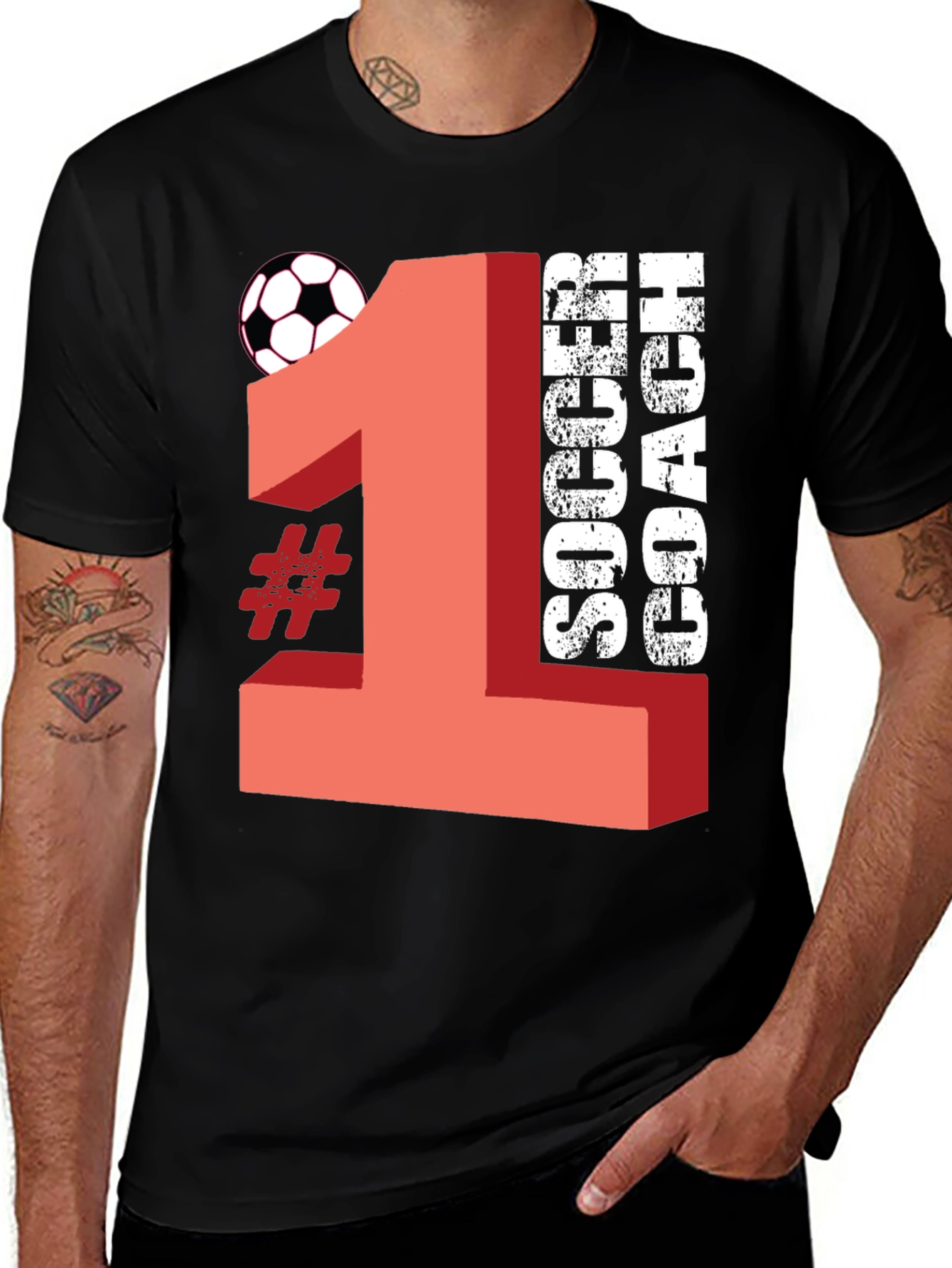 #1 Soccer Coach T-Shirt - Gift for Coaches