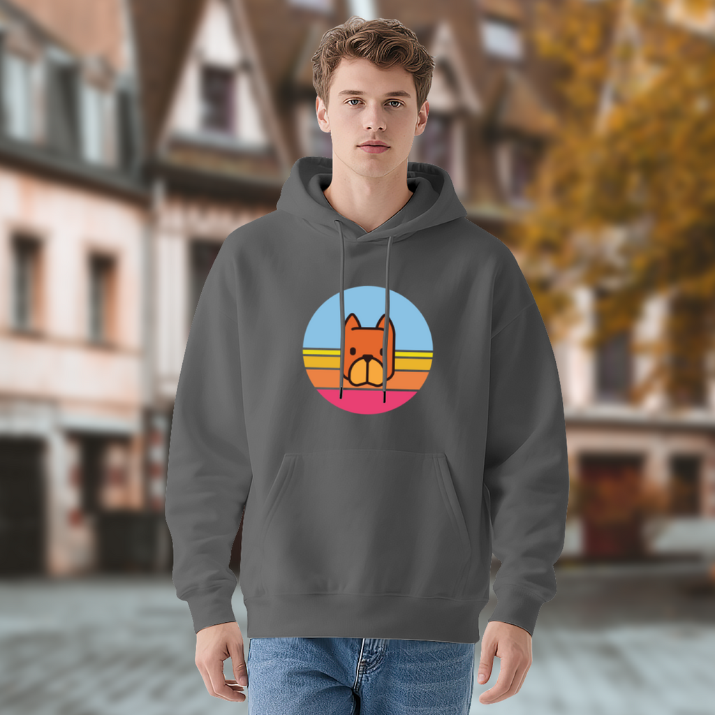 Cool Bulldog Graphic Hoodie