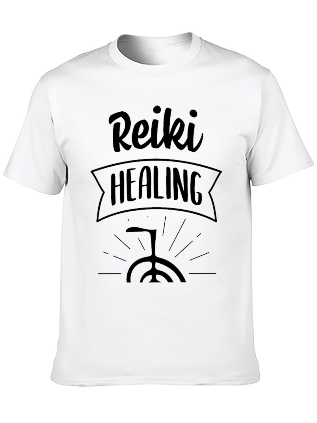 Reiki Healing Black Graphic Tee
