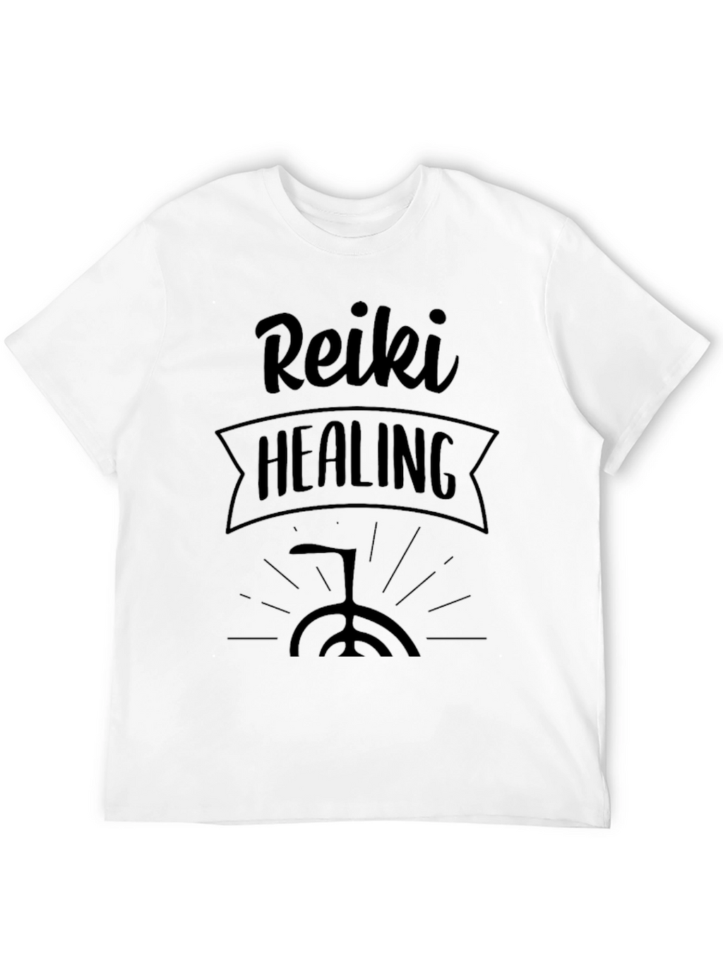 Reiki Healing Black Graphic Tee