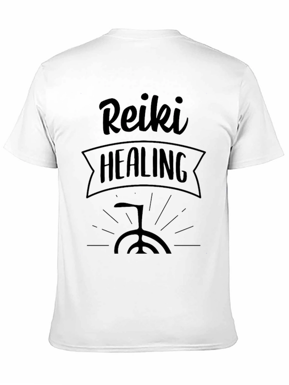 Reiki Healing Black Graphic Tee
