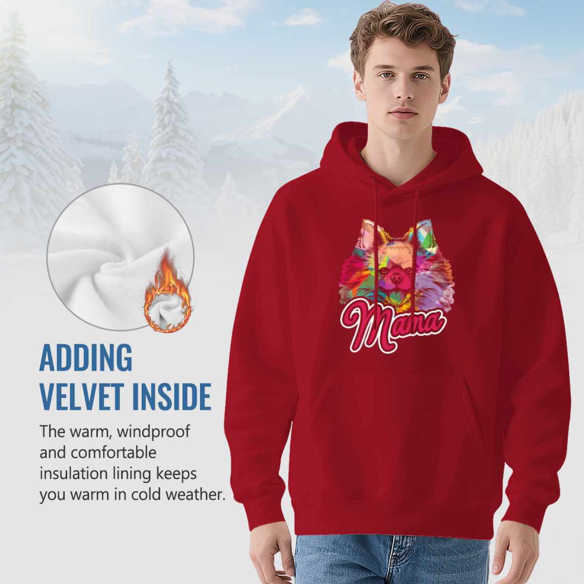 Cool Bulldog Graphic Hoodie