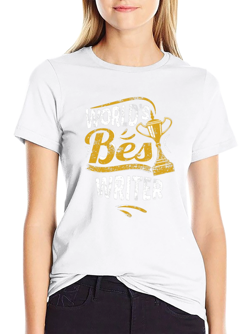 Worlds Best Writer Trophy Graphic Tee