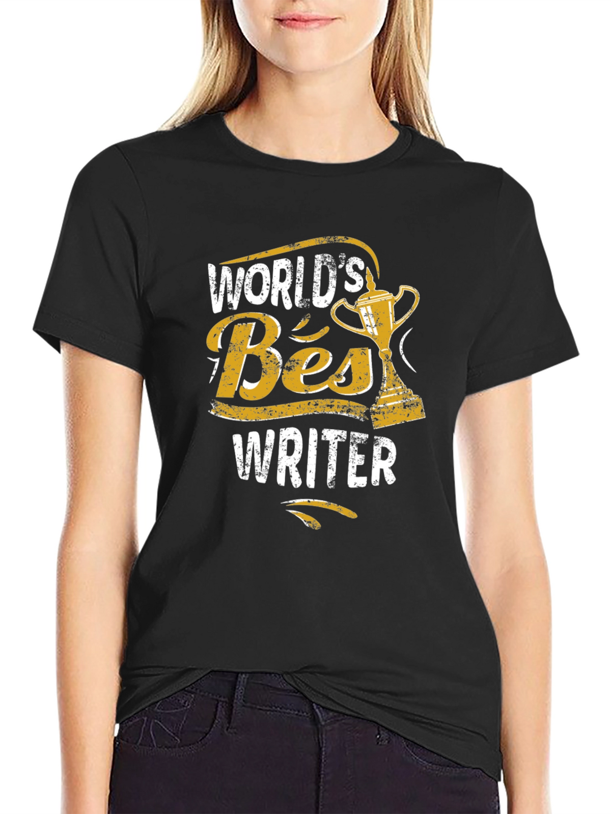 Worlds Best Writer Trophy Graphic Tee