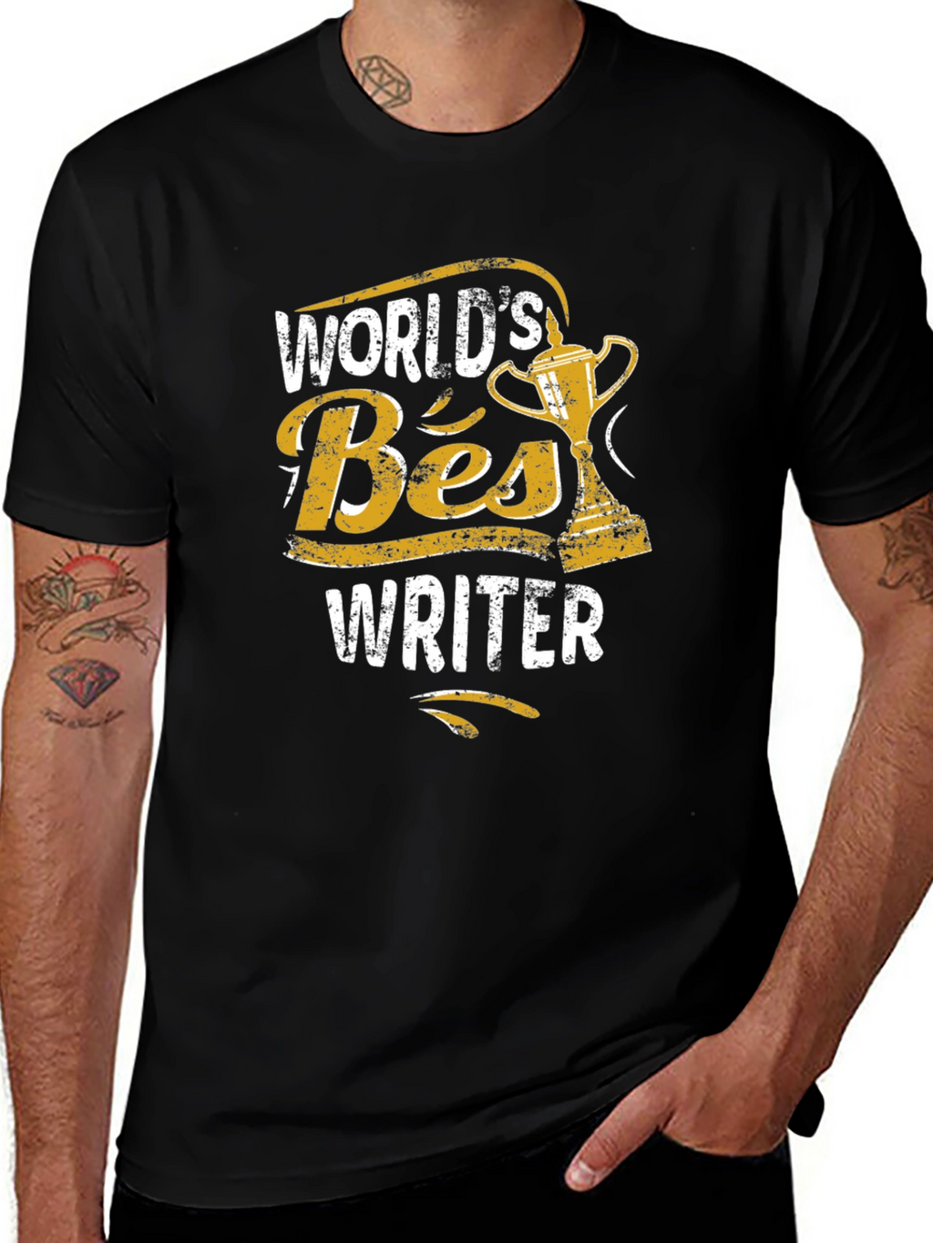 Worlds Best Writer Trophy Graphic Tee