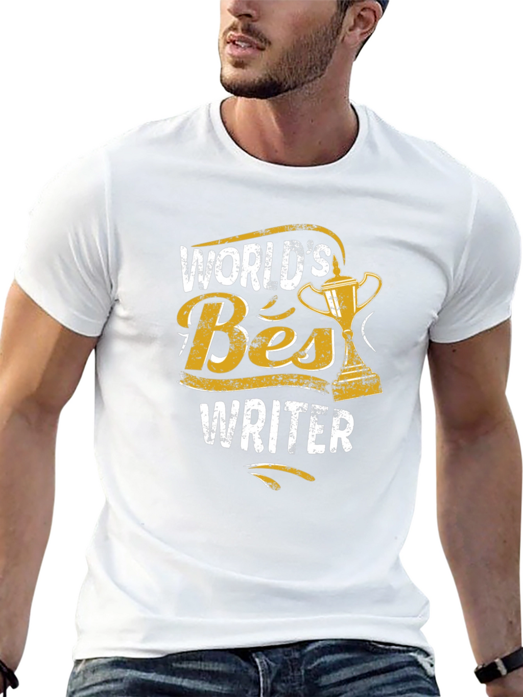 Worlds Best Writer Trophy Graphic Tee
