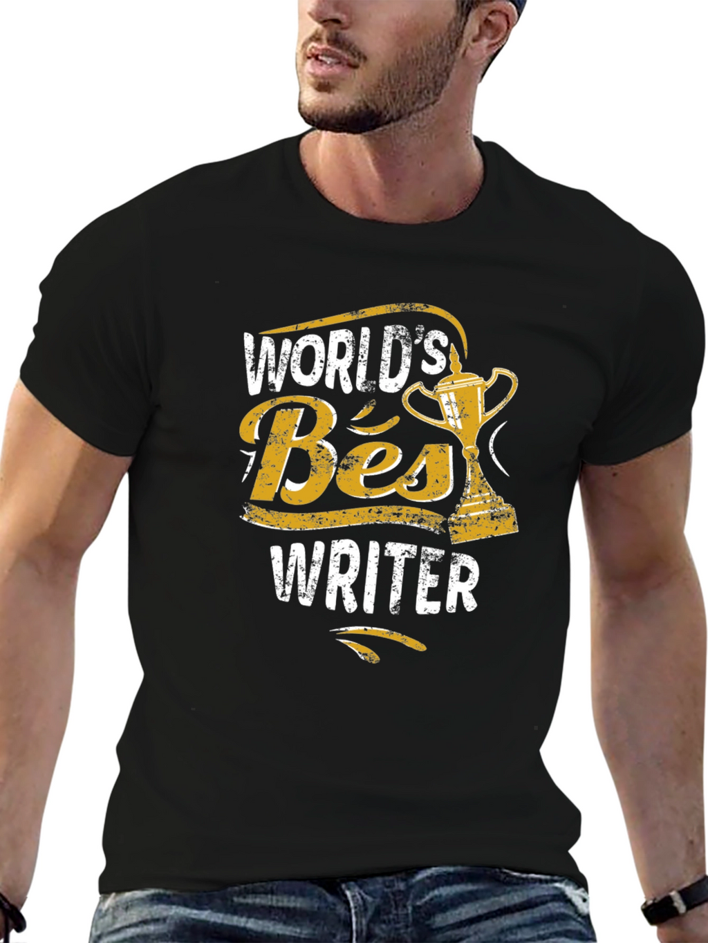 Worlds Best Writer Trophy Graphic Tee