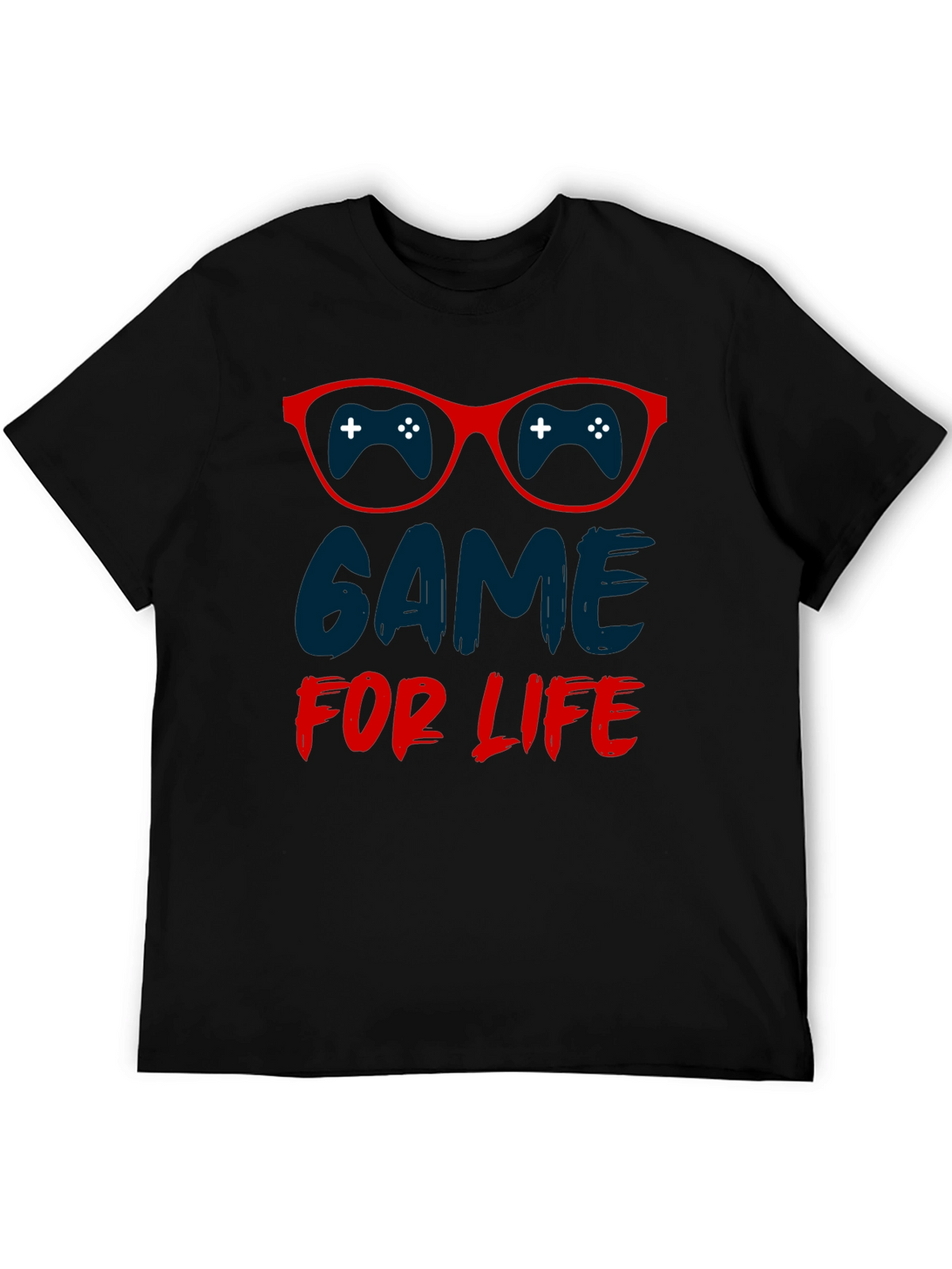 Game For Life T-Shirt Gamer Glasses Design