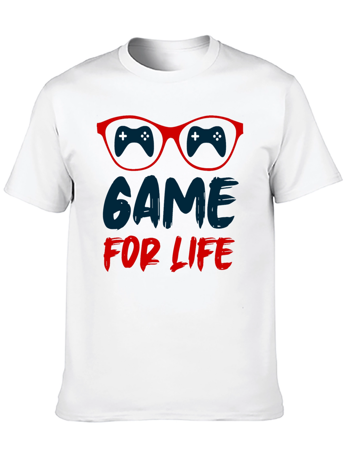 Game For Life T-Shirt Gamer Glasses Design