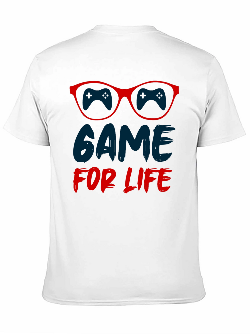 Game For Life T-Shirt Gamer Glasses Design