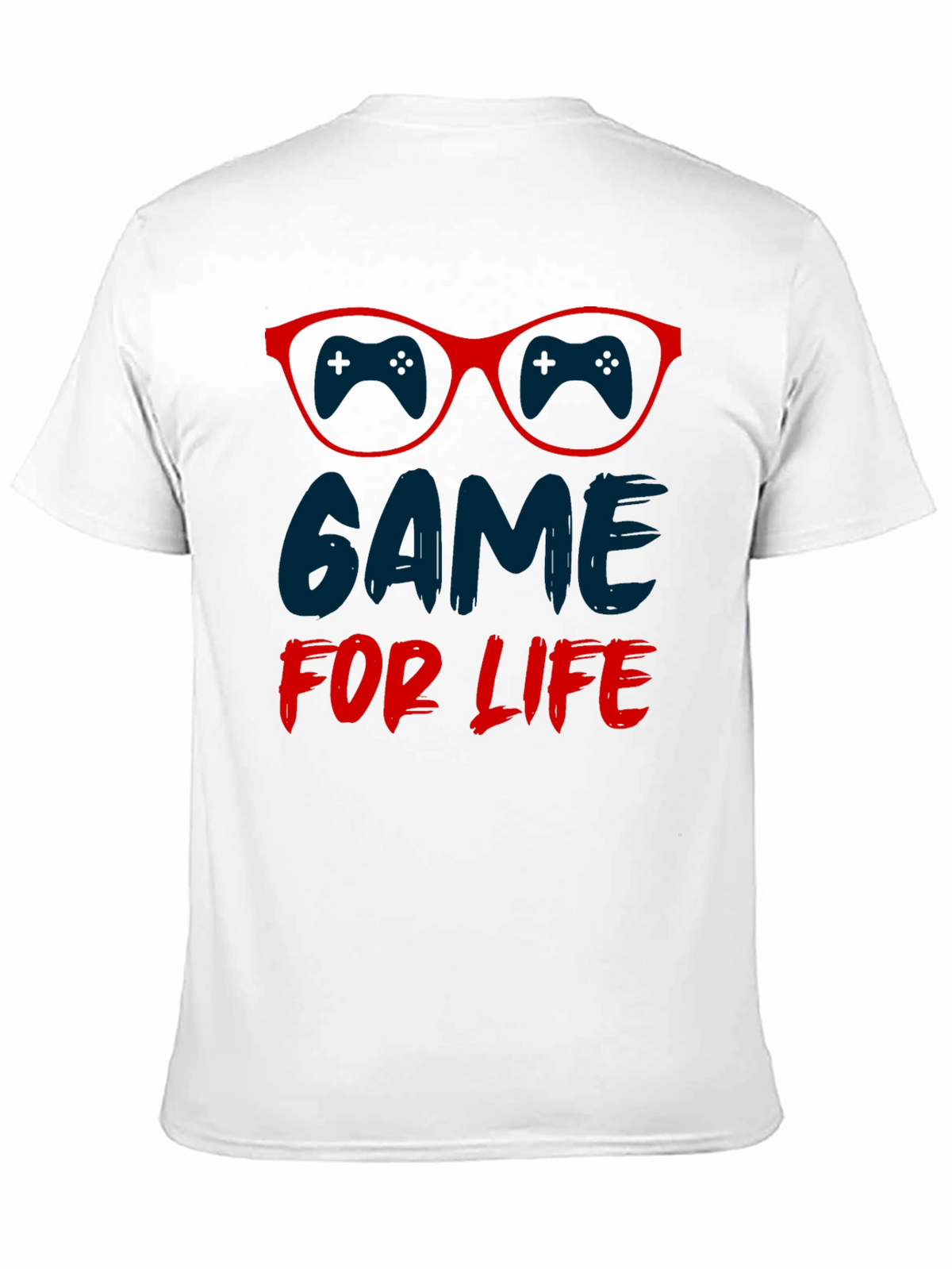 Game For Life T-Shirt Gamer Glasses Design