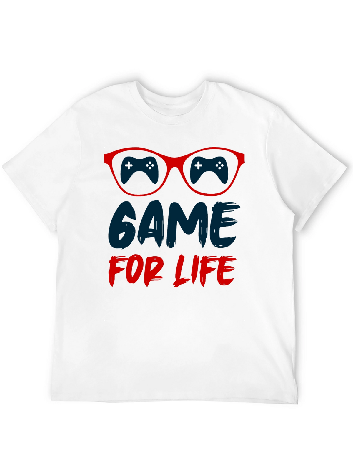 Game For Life T-Shirt Gamer Glasses Design