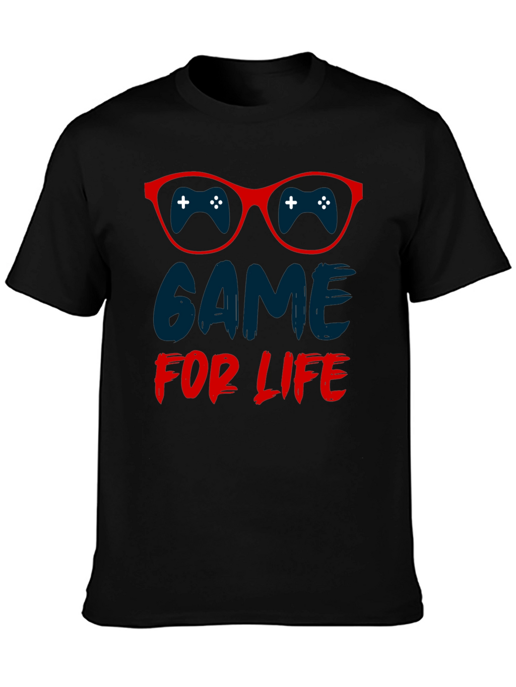 Game For Life T-Shirt Gamer Glasses Design