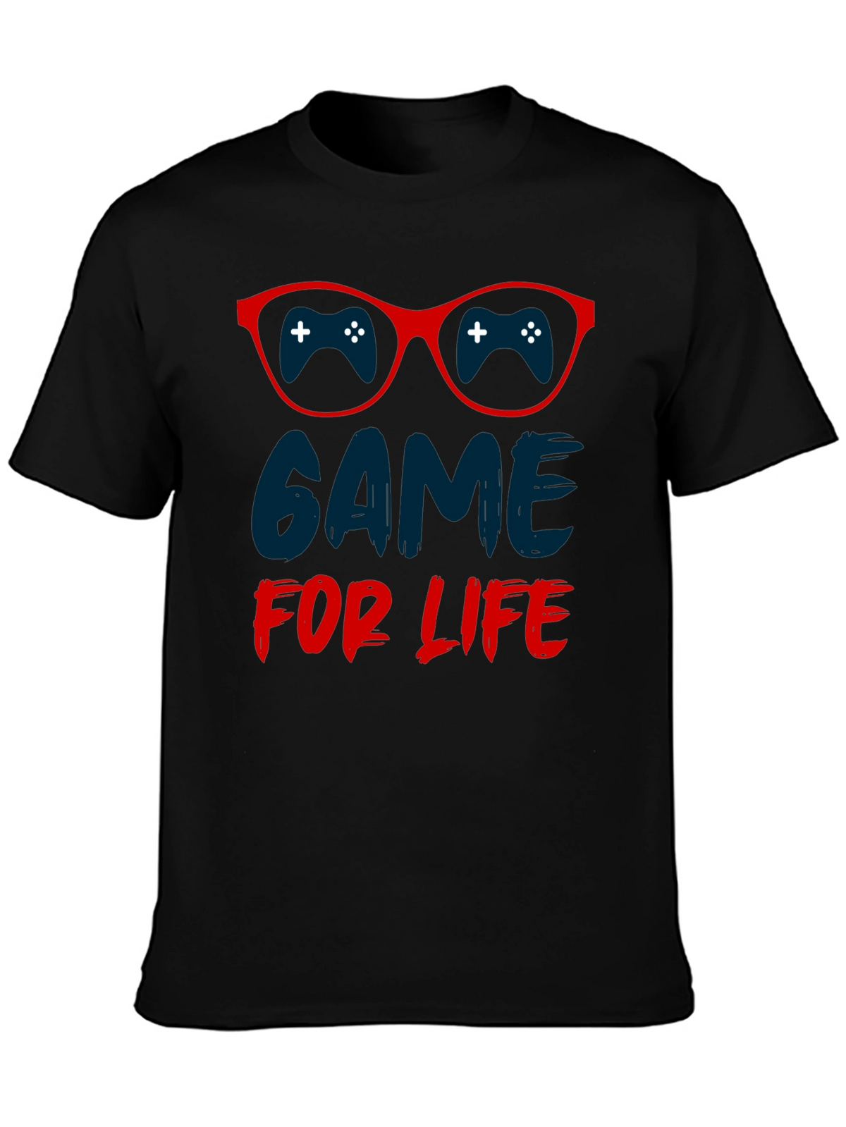 Game For Life T-Shirt Gamer Glasses Design