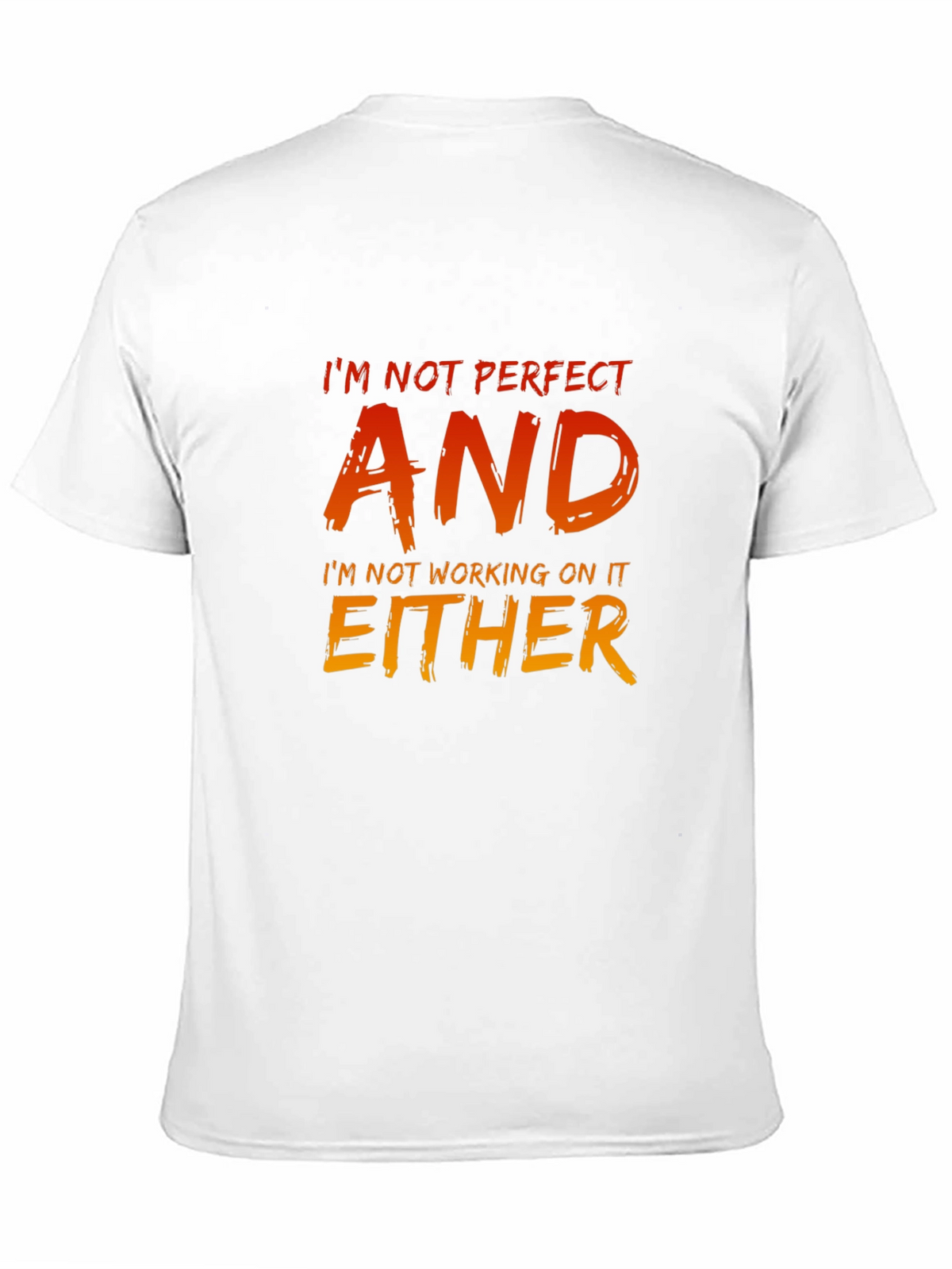 Im Not Perfect Graphic Tee - Mens Black T-Shirt