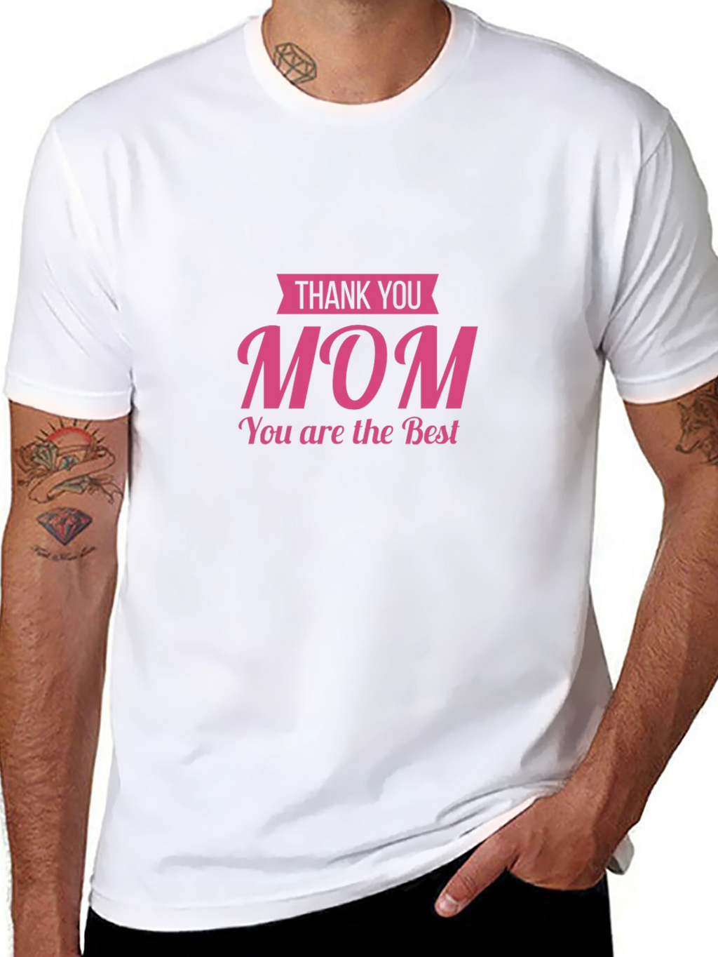Thank You Mom T-Shirt - Black