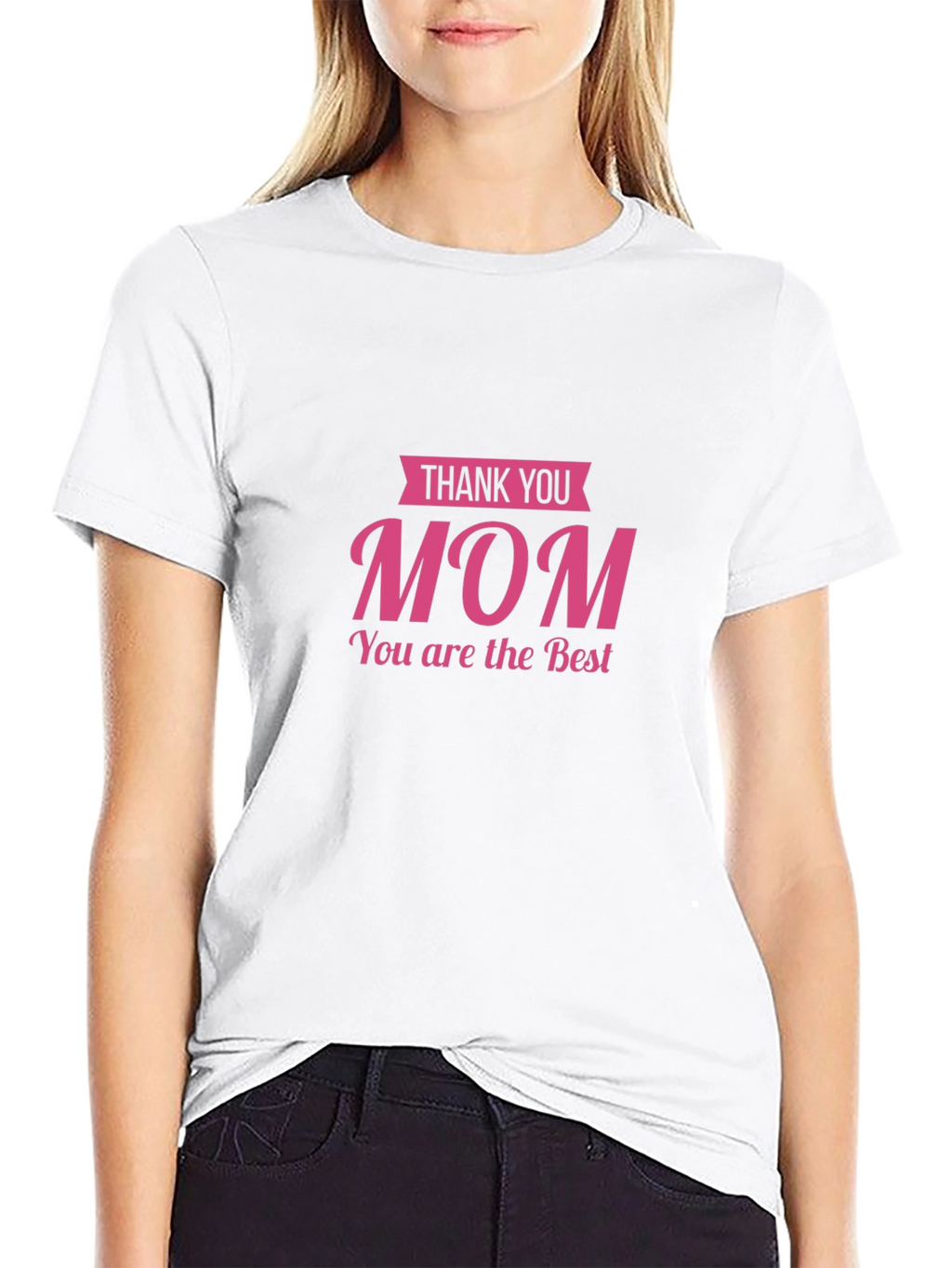 Thank You Mom T-Shirt - Black