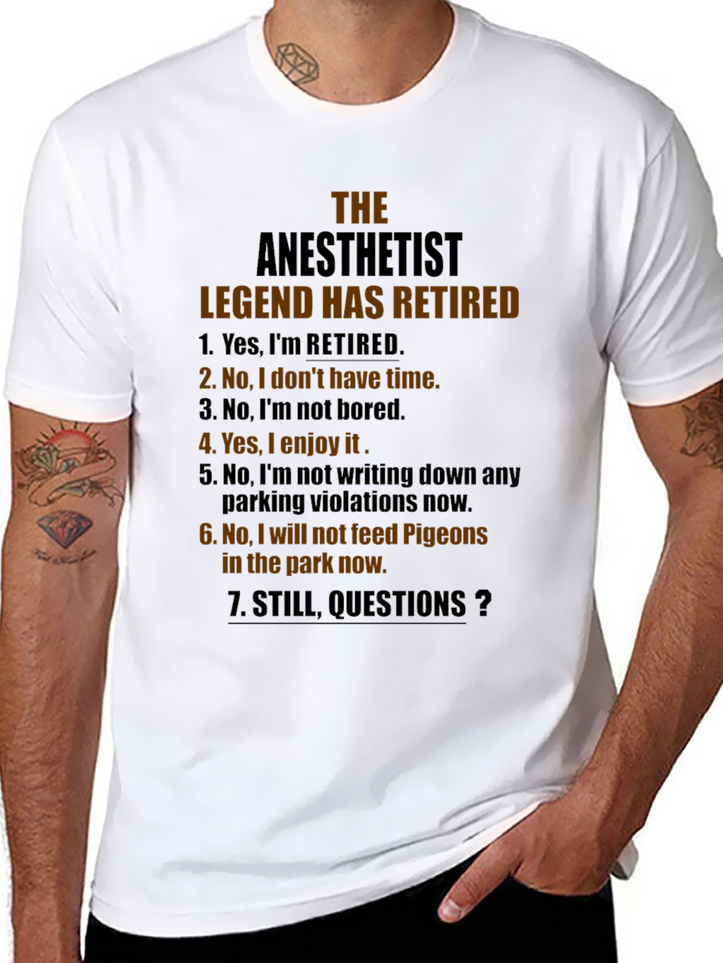 Retired Anesthetist Legend T-Shirt