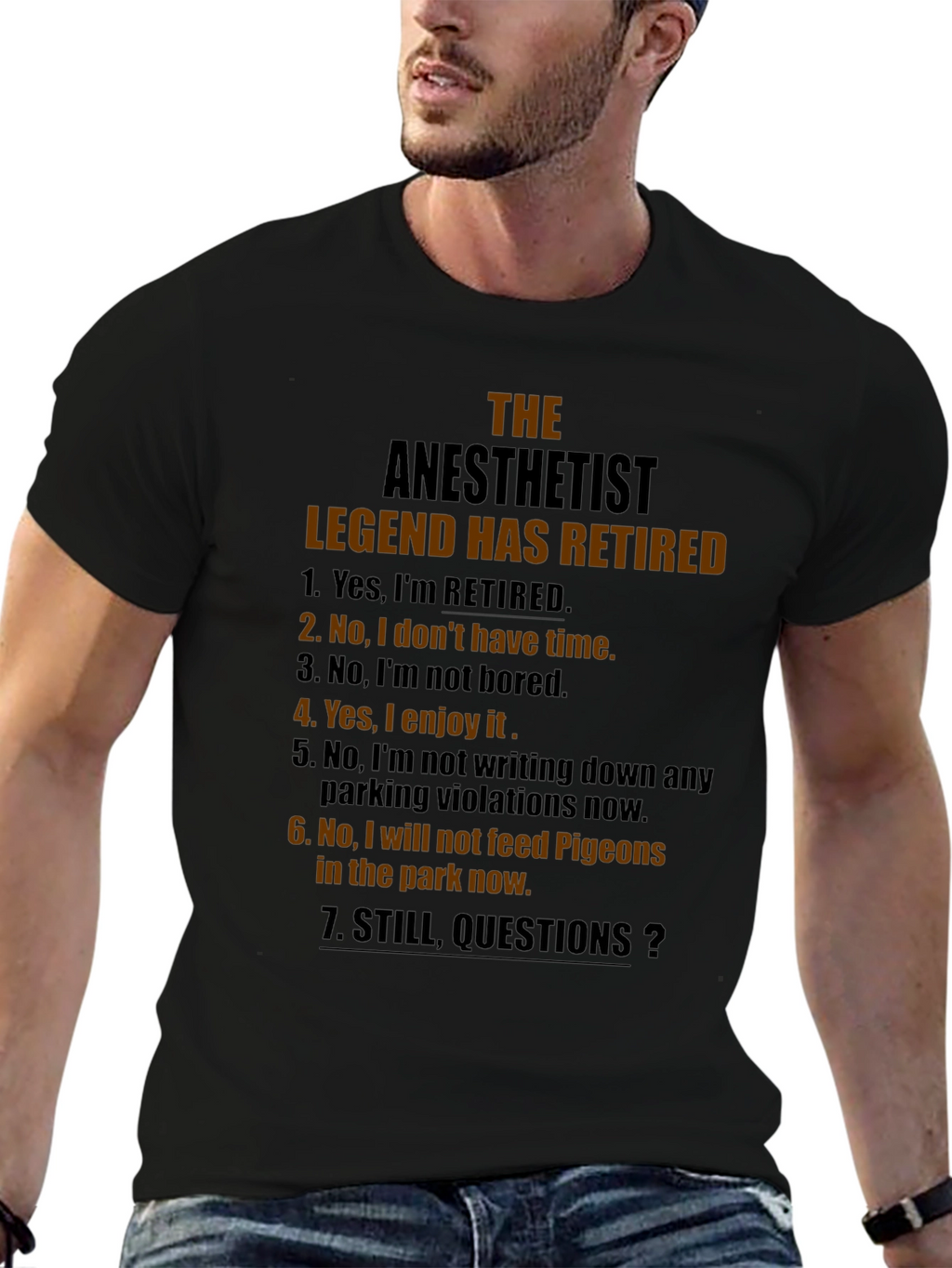 Retired Anesthetist Legend T-Shirt