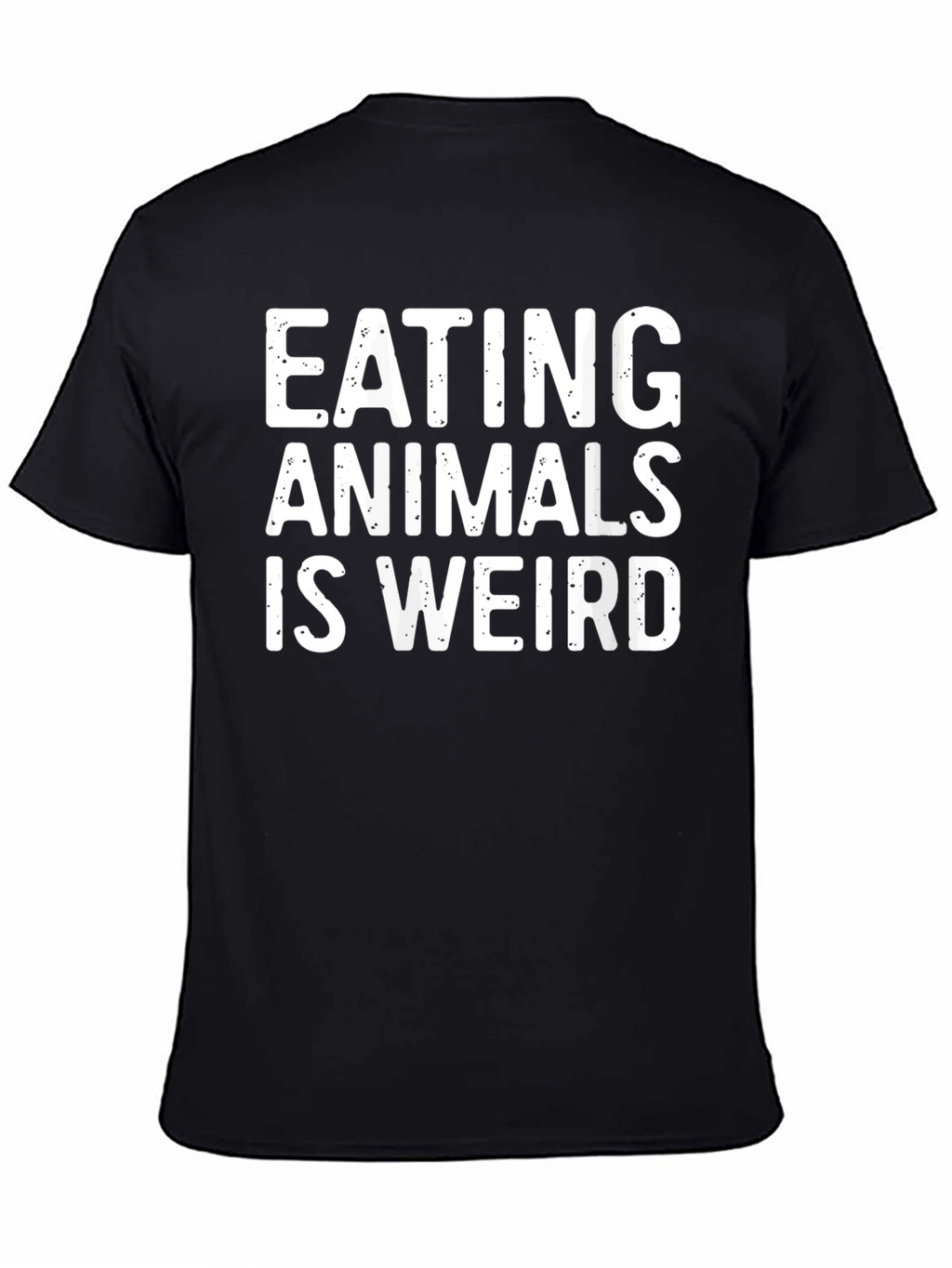 Eating Animals Is Weird Graphic Tee - Black