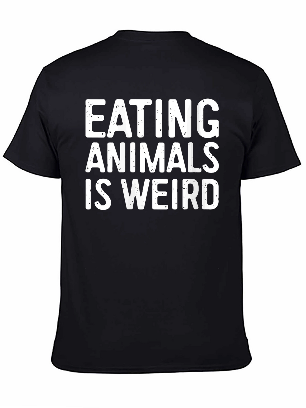 Eating Animals Is Weird Graphic Tee - Black