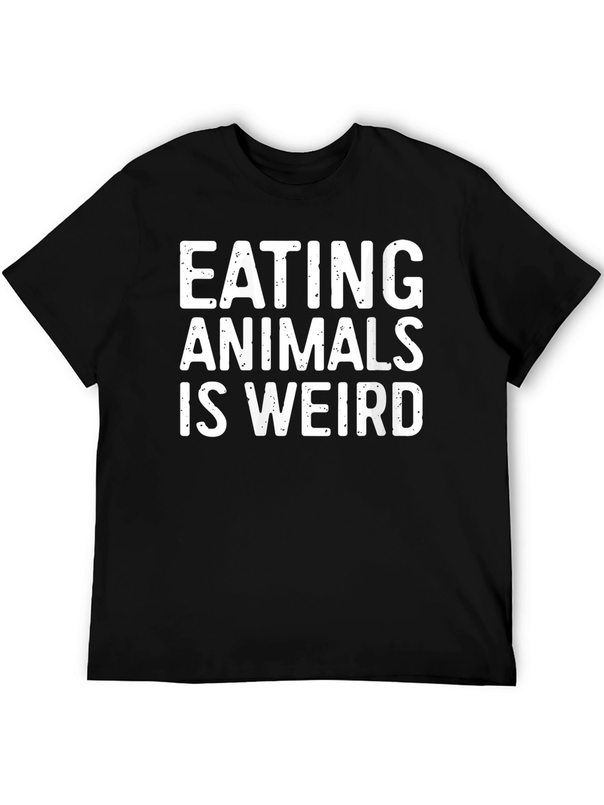 Eating Animals Is Weird Graphic Tee - Black