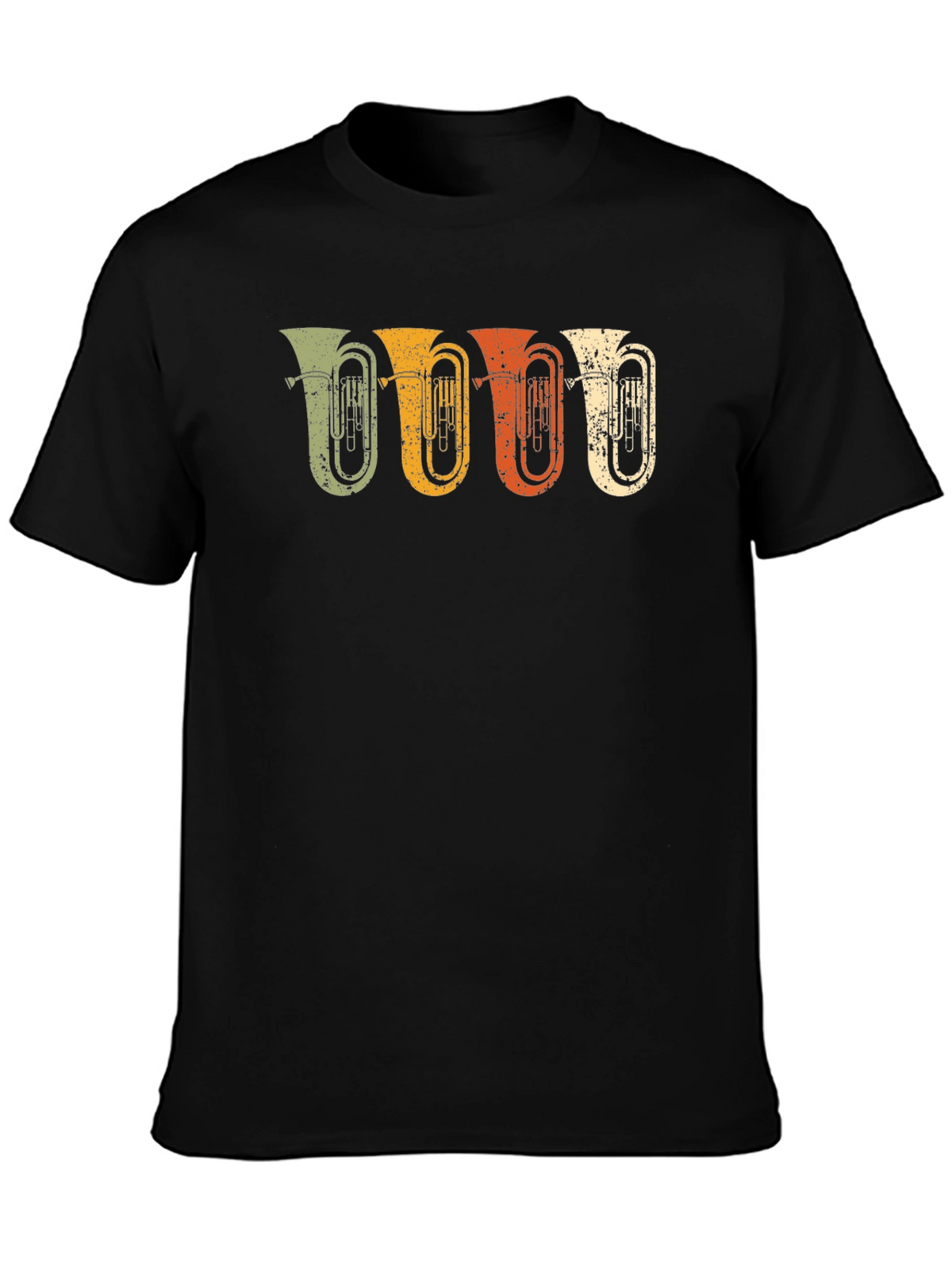 Retro Tuba Band T-Shirt - Music Lover Tee