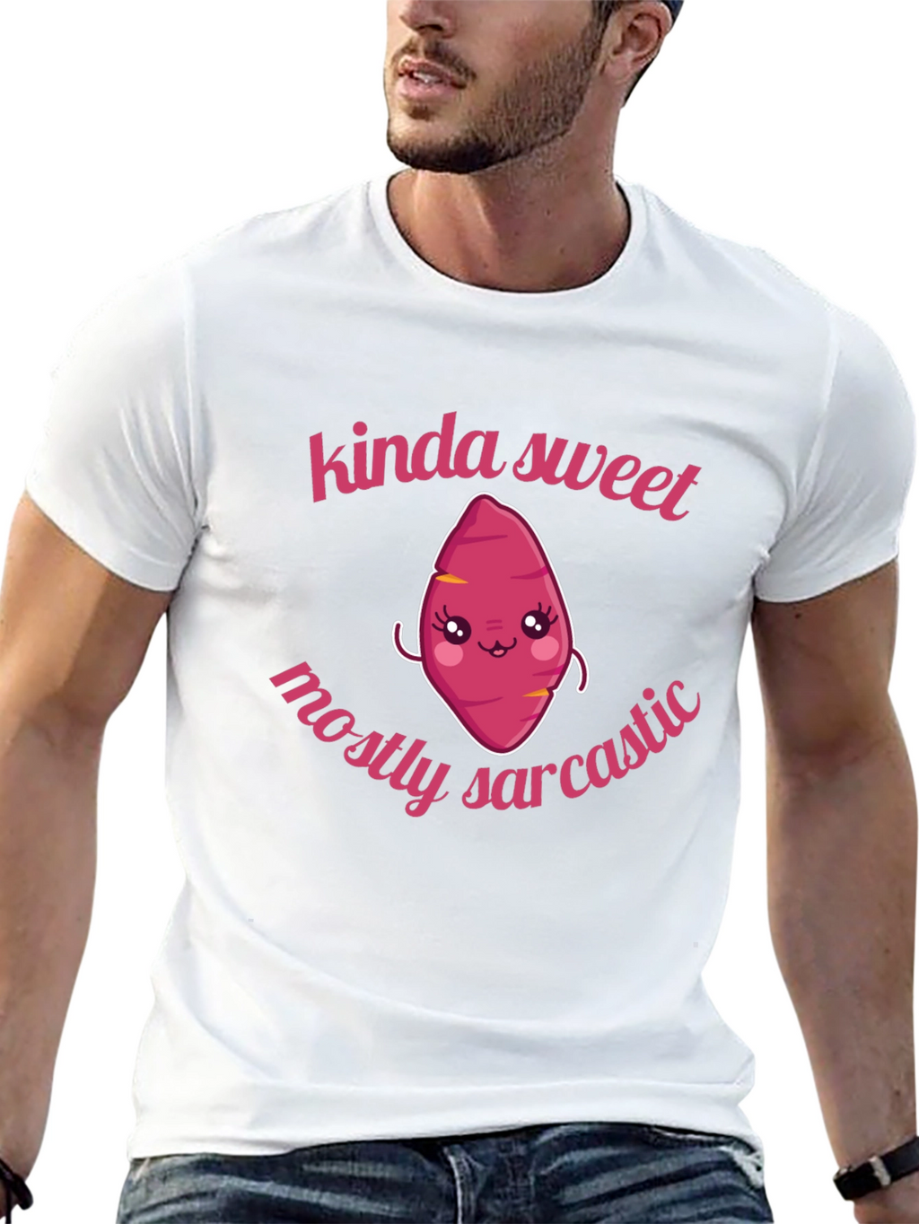 Kinda Sweet Mostly Sarcastic Kawaii Sweet Potato T-Shirt