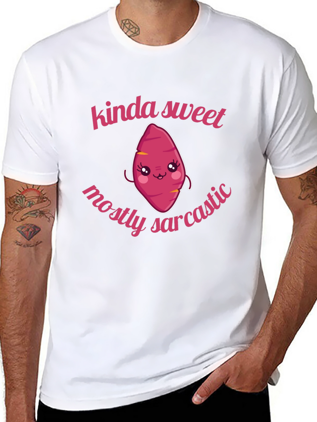 Kinda Sweet Mostly Sarcastic Kawaii Sweet Potato T-Shirt