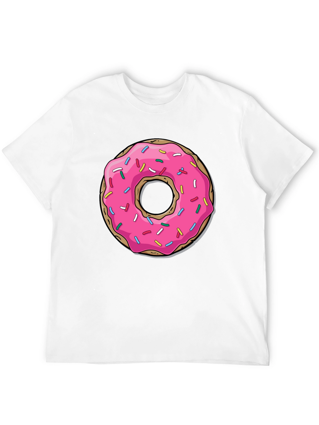 Pink Donut Graphic Tee - Casual Fun Style
