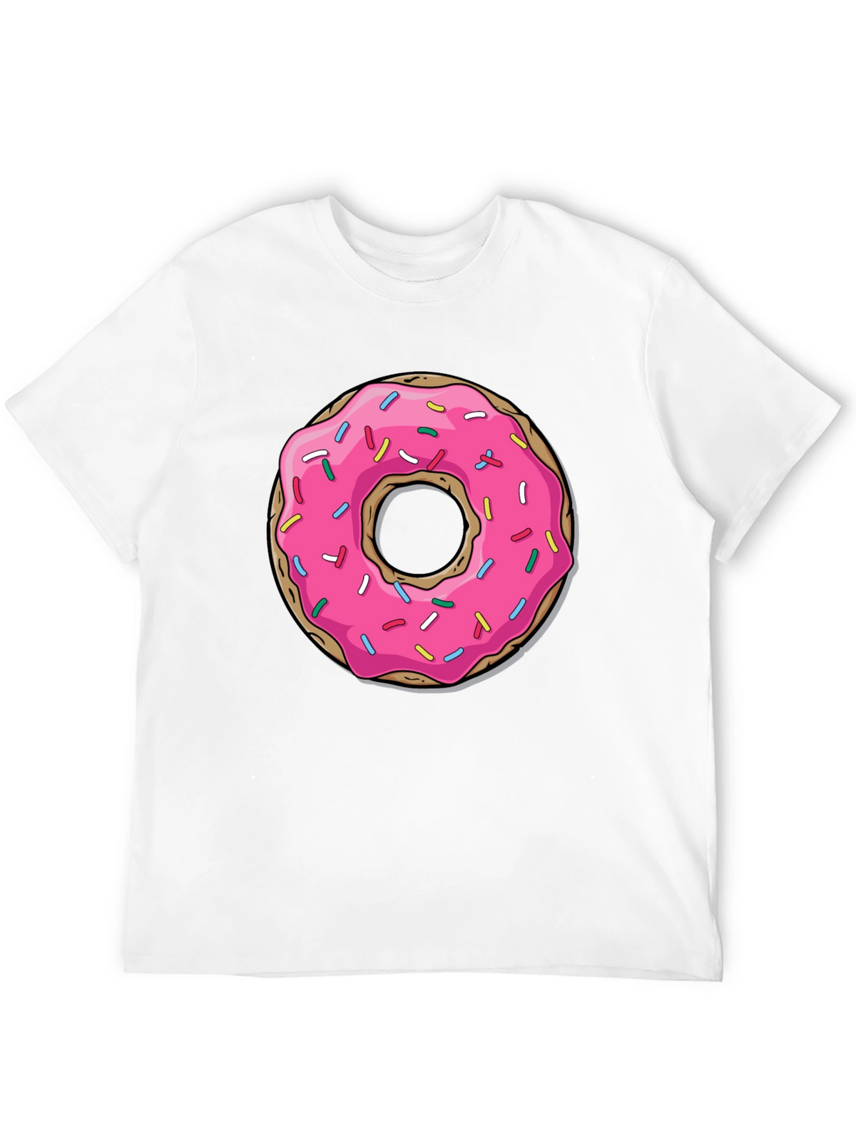 Pink Donut Graphic Tee - Casual Fun Style