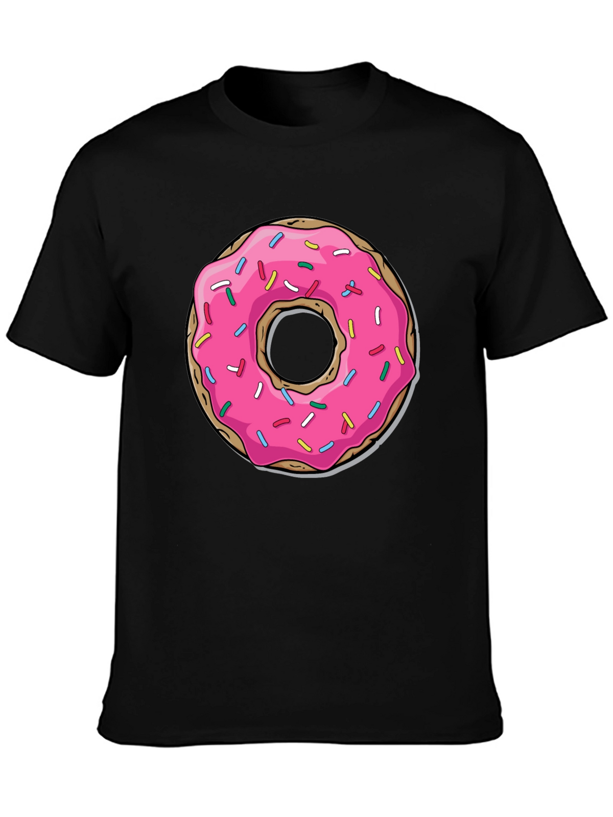 Pink Donut Graphic Tee - Casual Fun Style