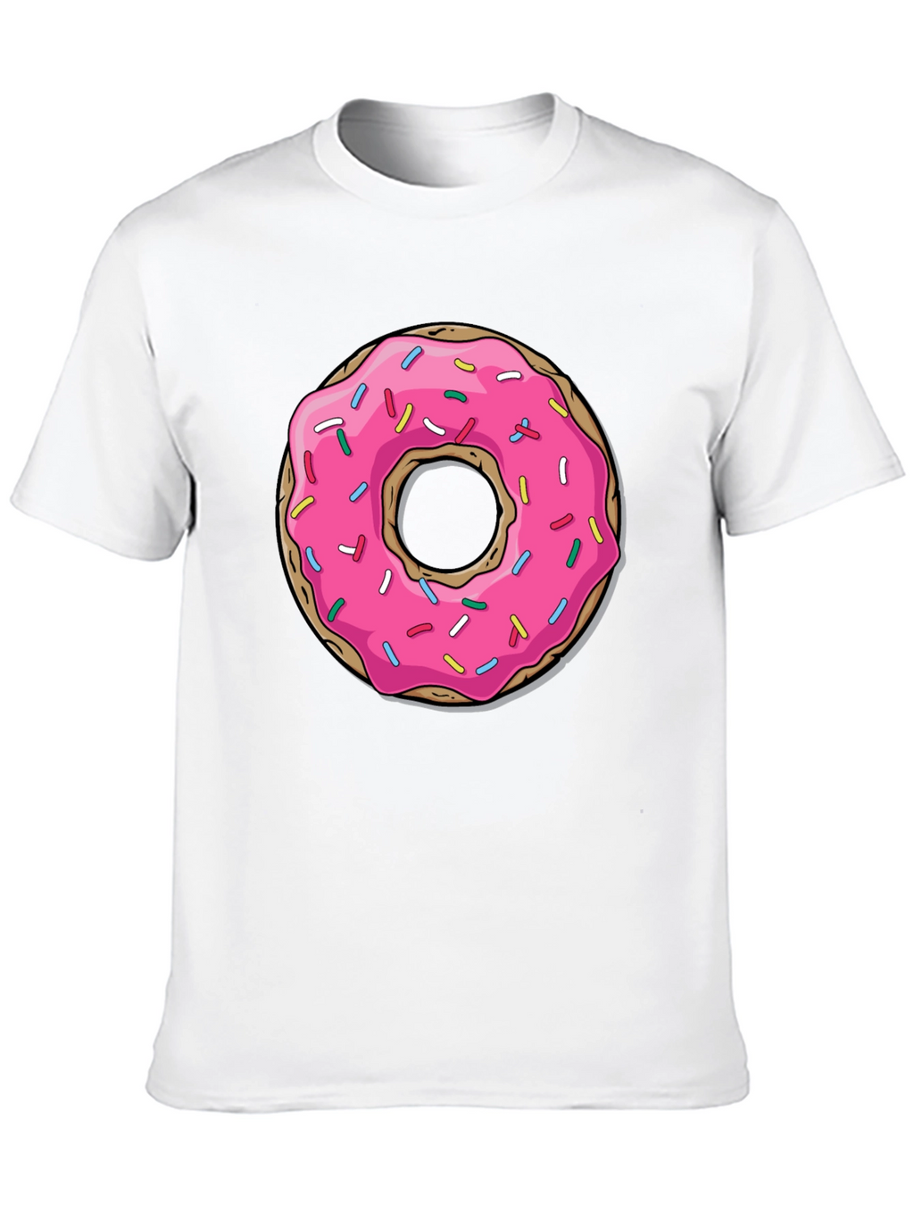 Pink Donut Graphic Tee - Casual Fun Style