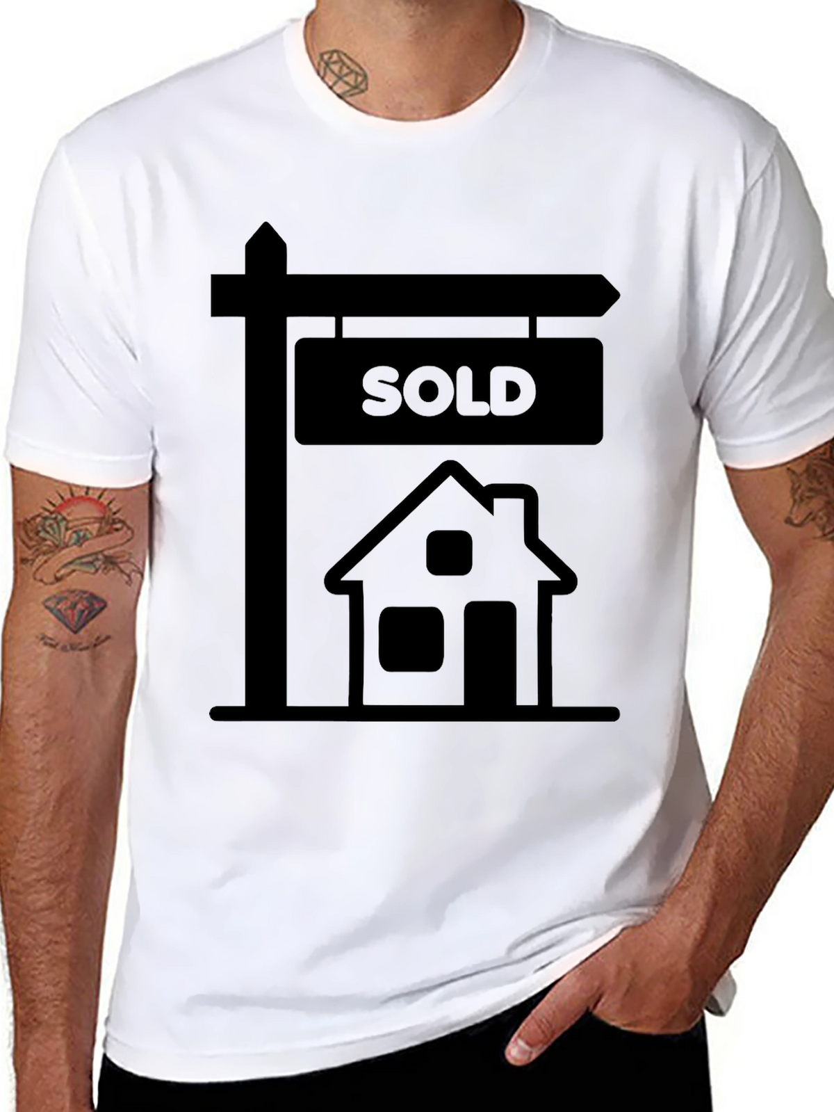 Sold House Graphic T-Shirt - Real Estate Tee