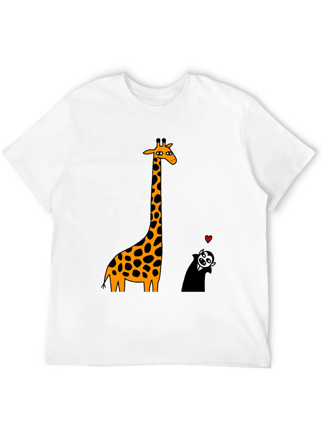 Giraffe & Vampire Graphic Tee - Black