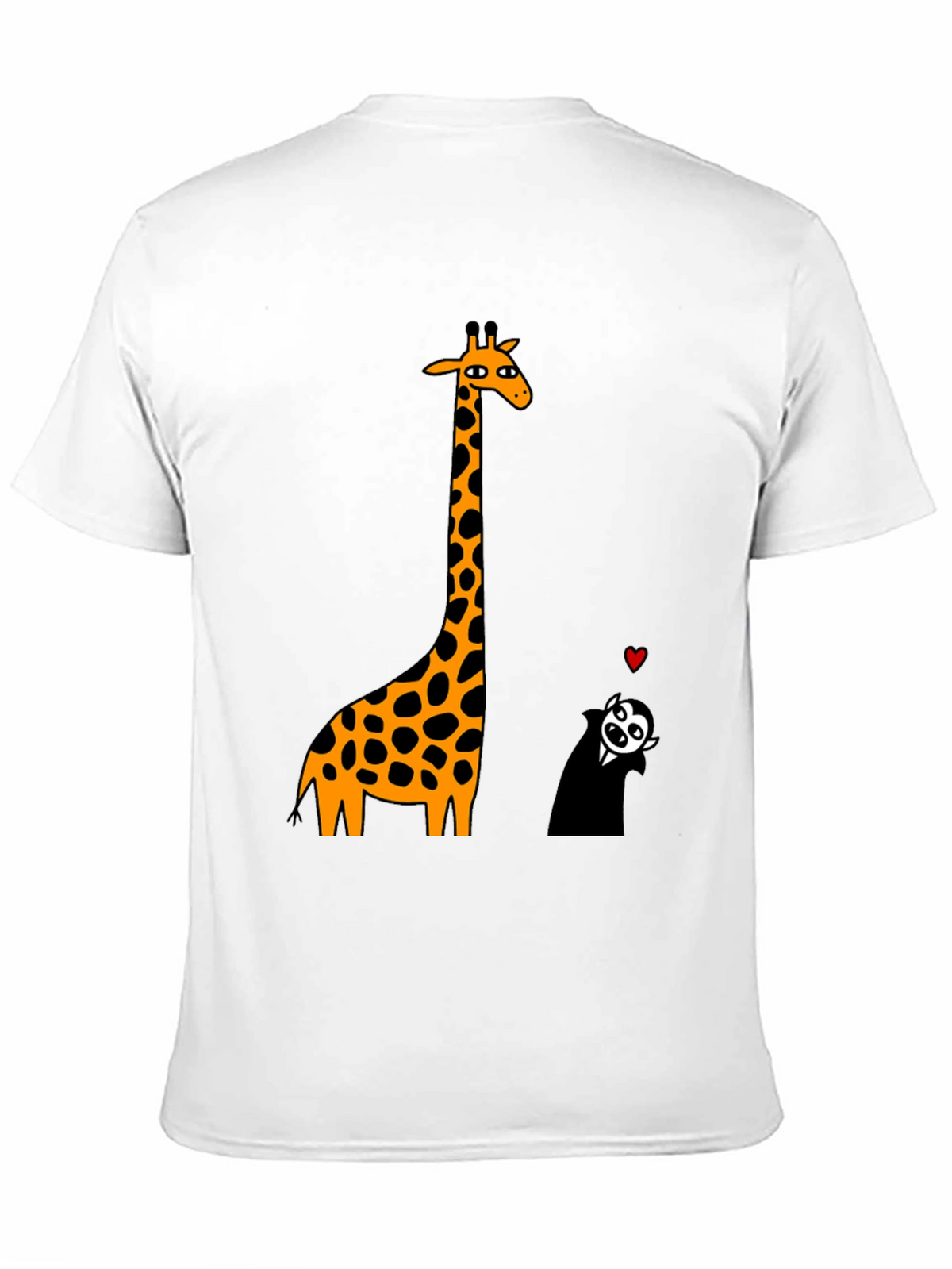 Giraffe & Vampire Graphic Tee - Black