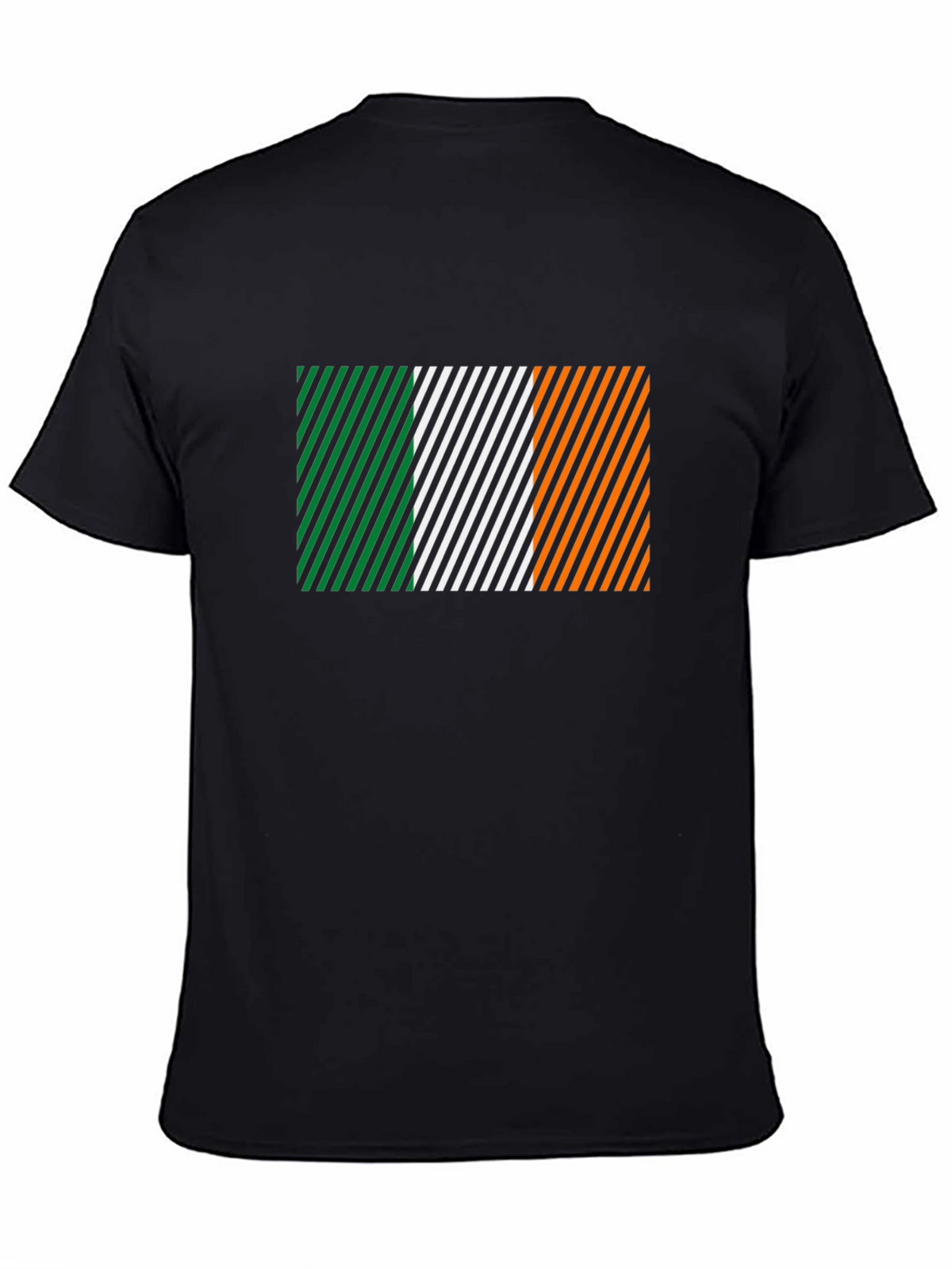 Irish Flag Diagonal Stripes Graphic Tee