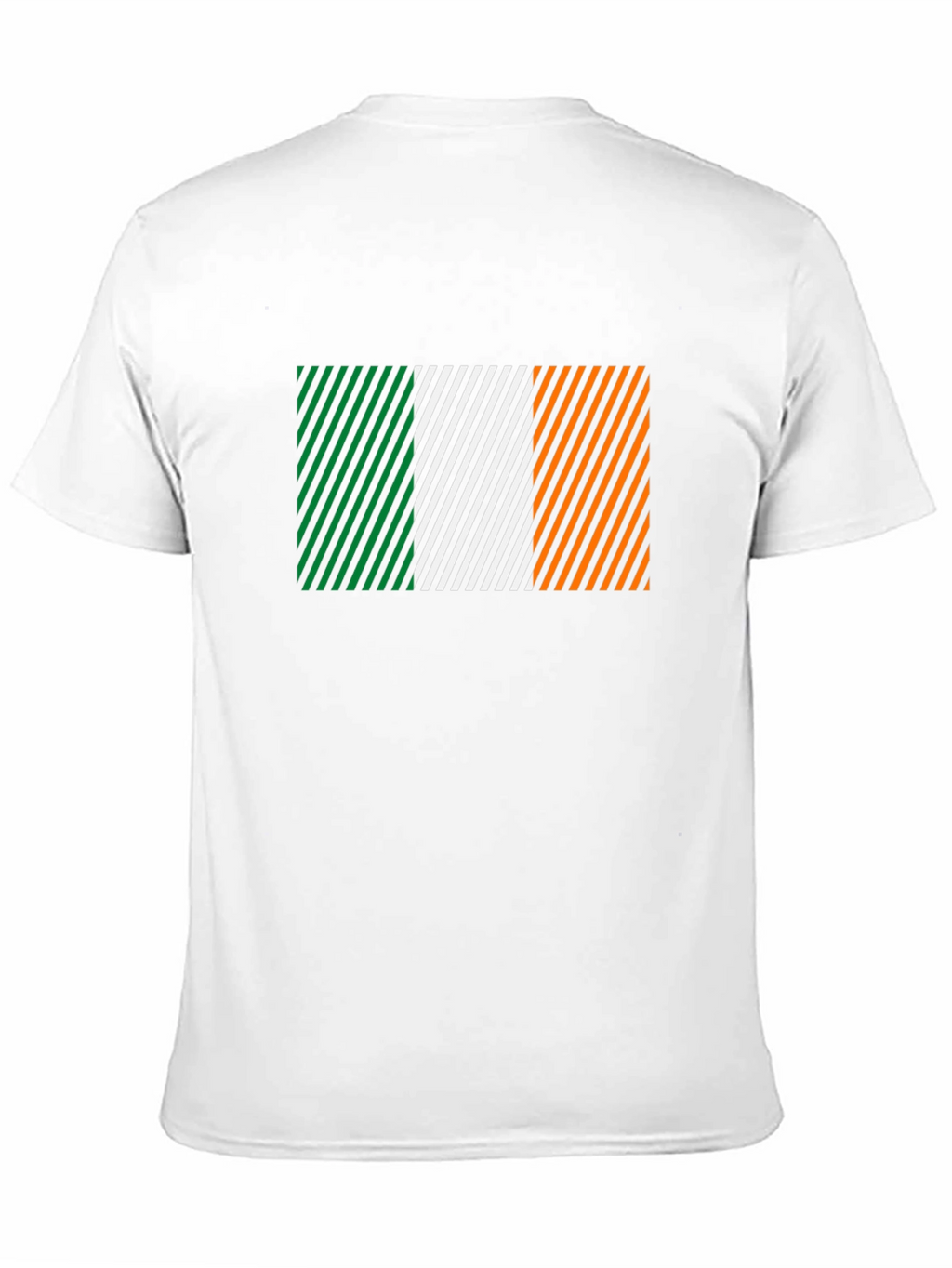 Irish Flag Diagonal Stripes Graphic Tee