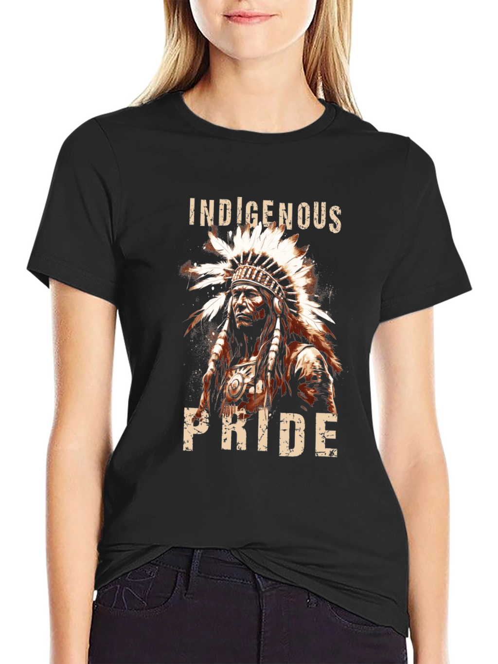 Indigenous Pride Graphic Tee - Black