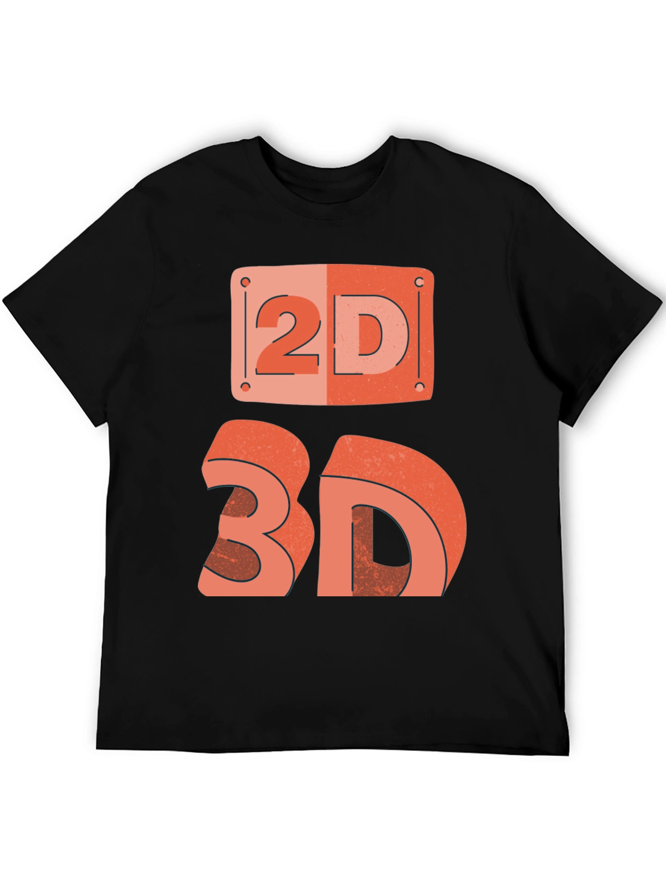 2D/3D Graphic Tee - Geek Chic Fashion