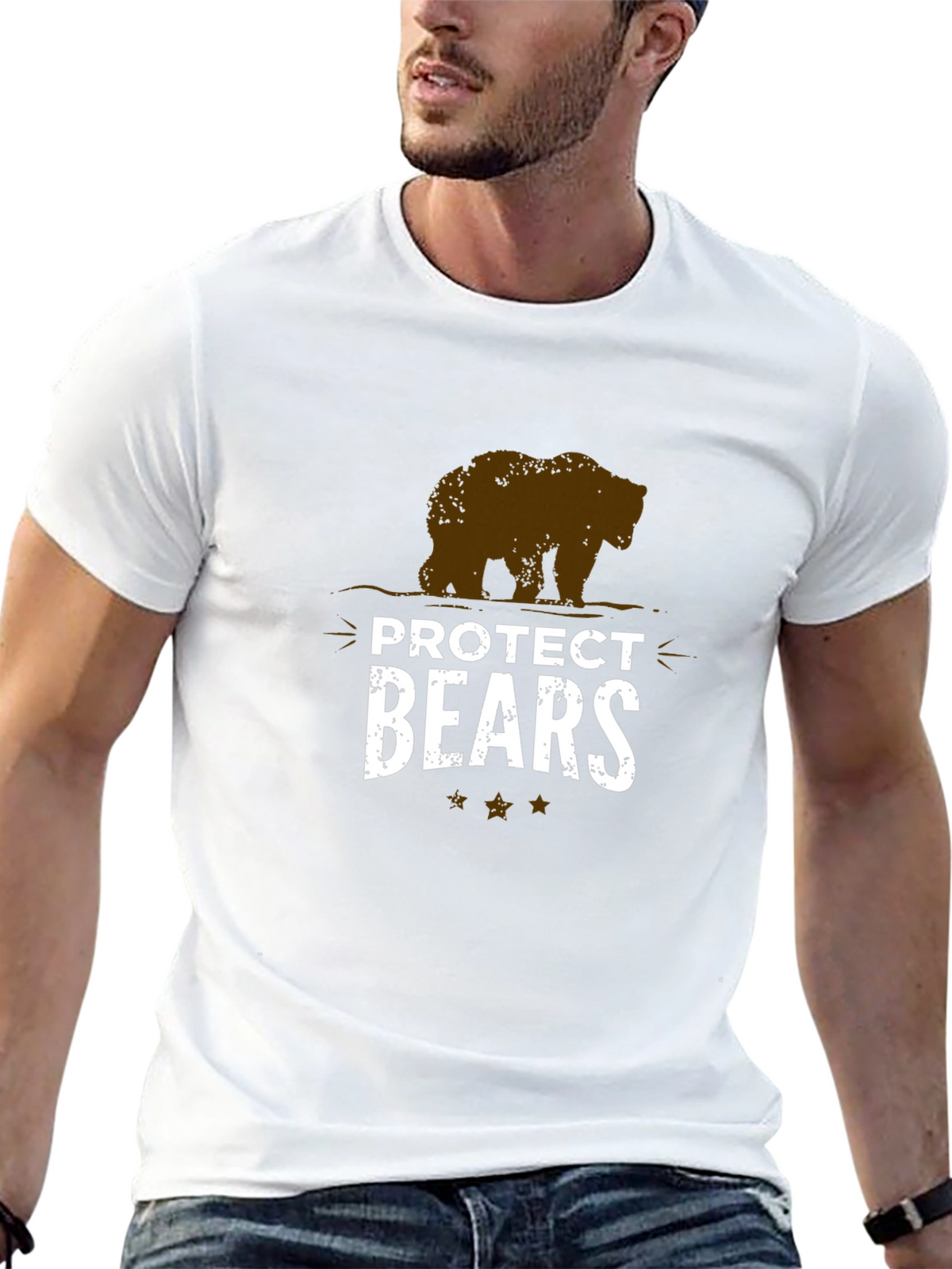 Protect Bears Graphic T-Shirt - Animal Lover Tee