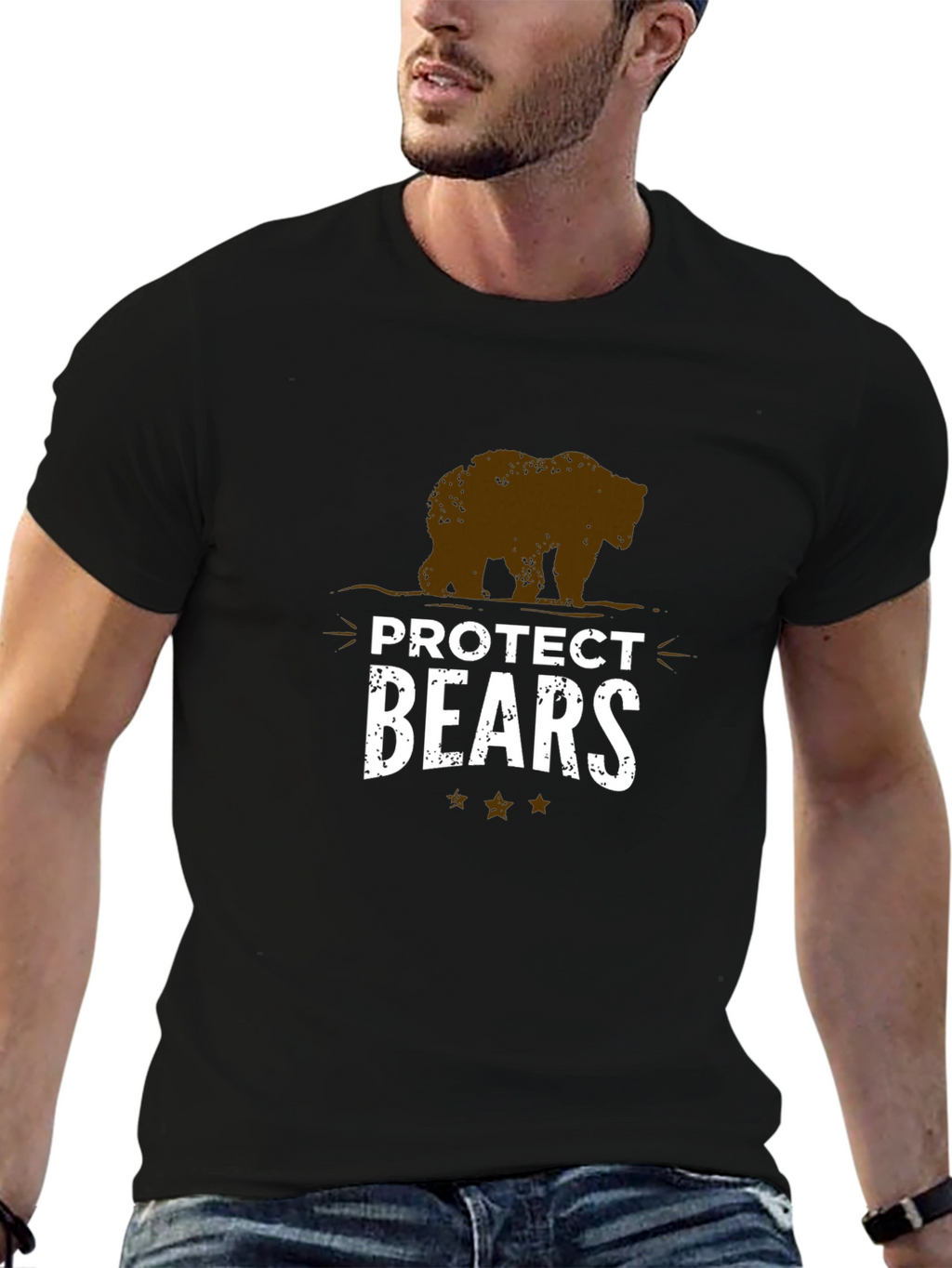 Protect Bears Graphic T-Shirt - Animal Lover Tee