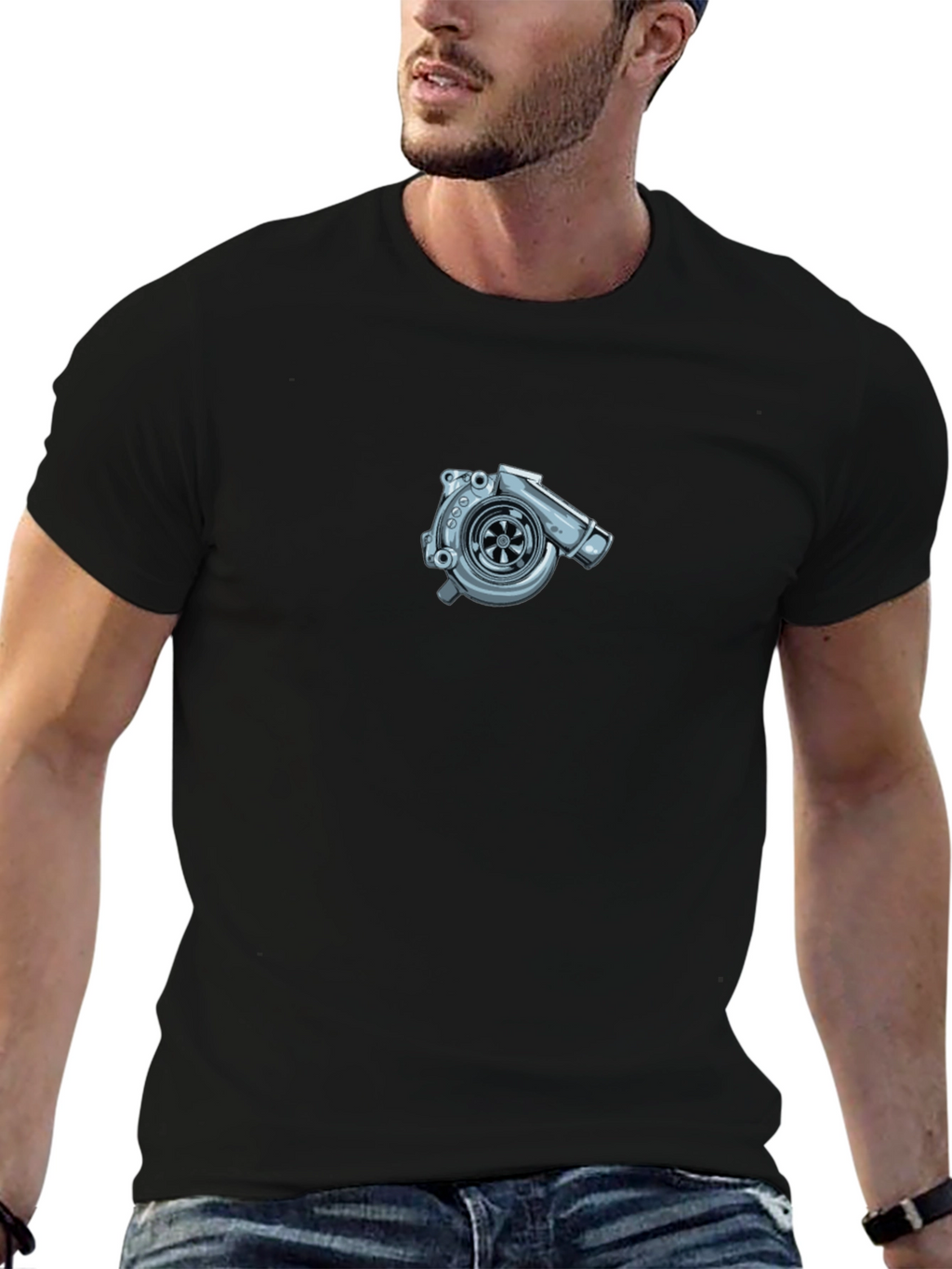 Turbocharger Graphic Tee - Cool Car Enthusiast Shirt