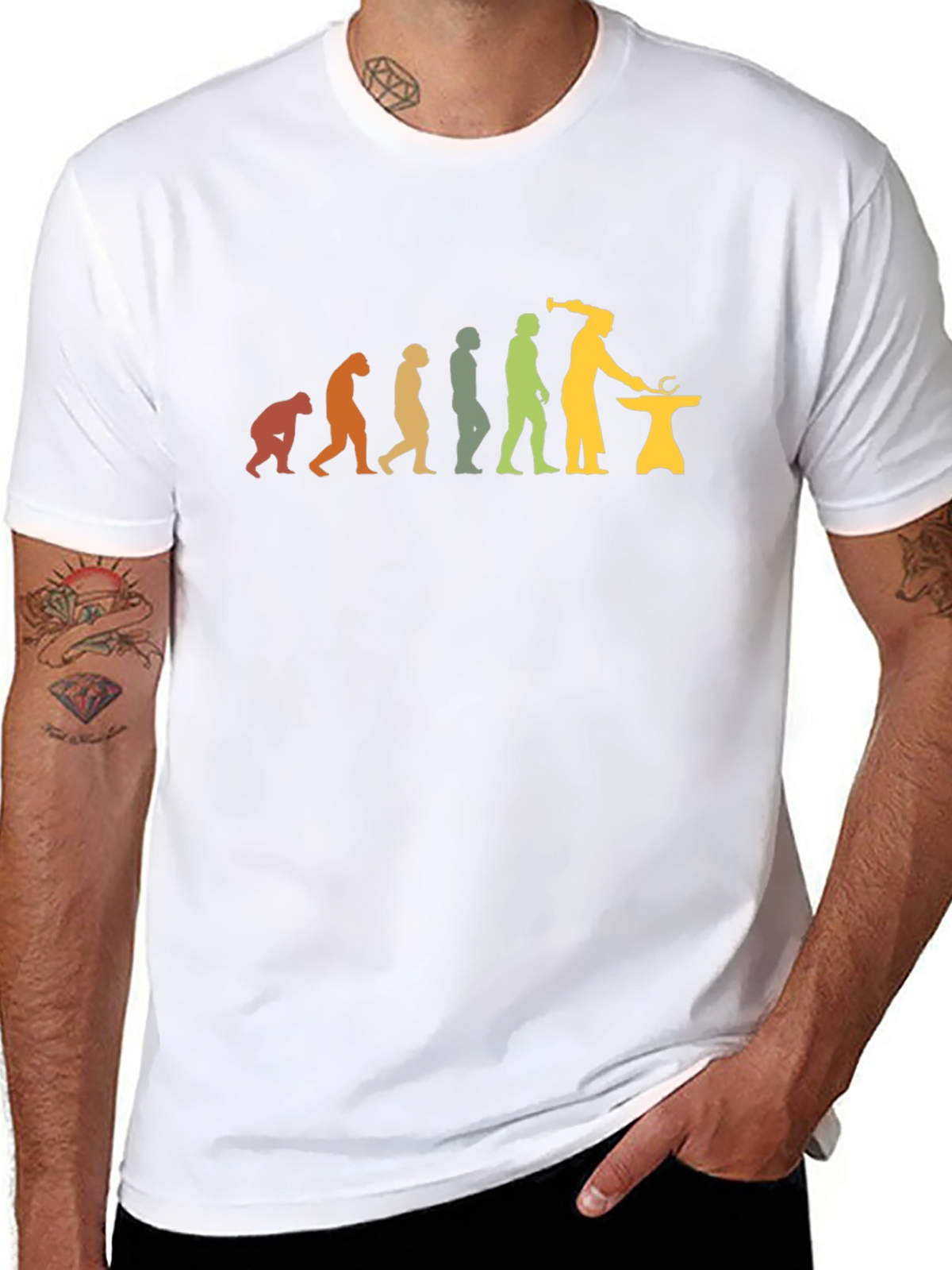 Blacksmith Evolution T-Shirt - Forge Your Path