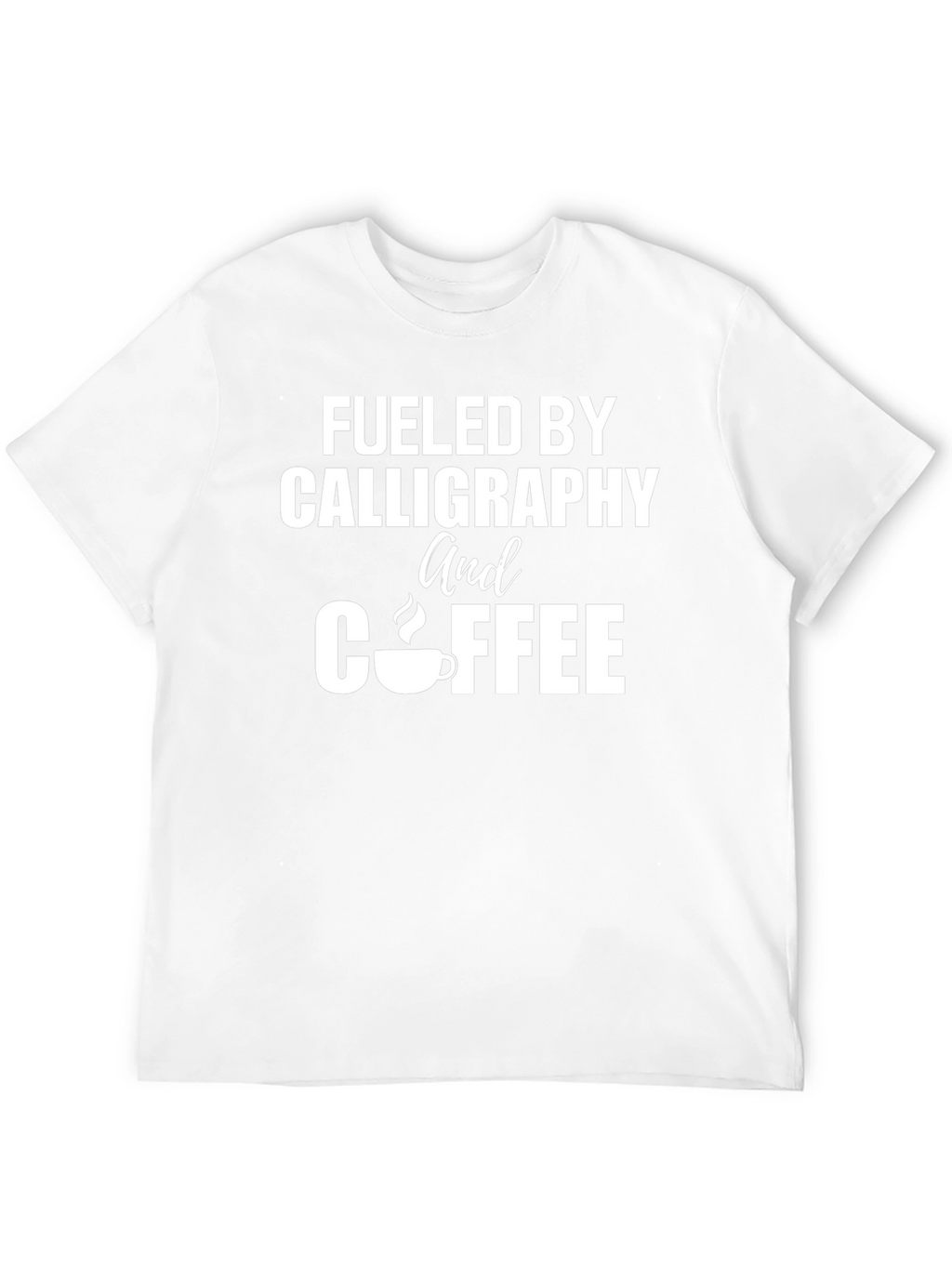 Calligraphy & Coffee Black T-Shirt