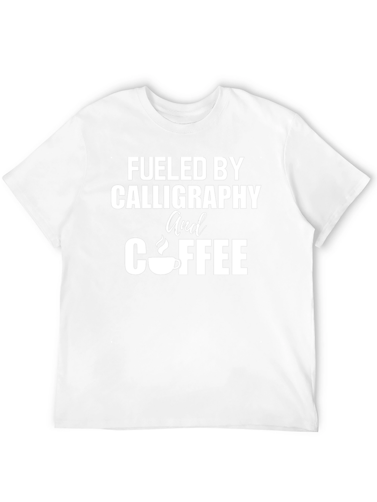 Calligraphy & Coffee Black T-Shirt