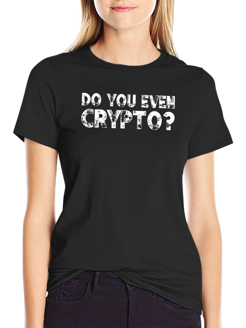 Do You Even Crypto? Black Graphic Tee