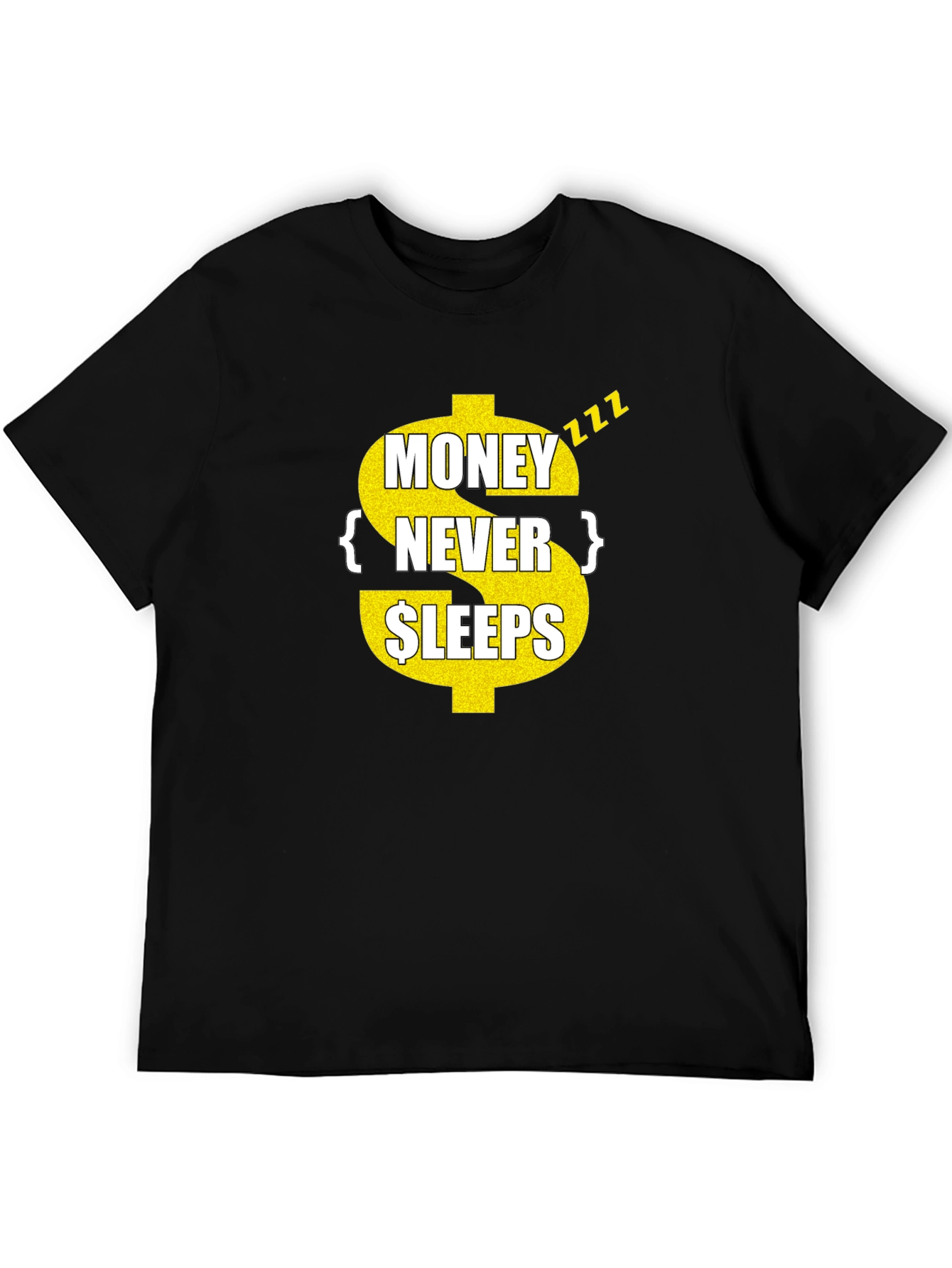Money Never Sleeps Graphic T-Shirt