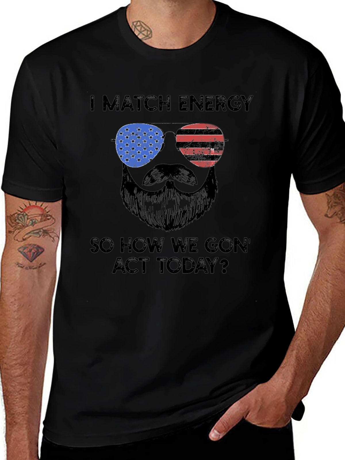 I Match Energy T-Shirt - Patriotic Design